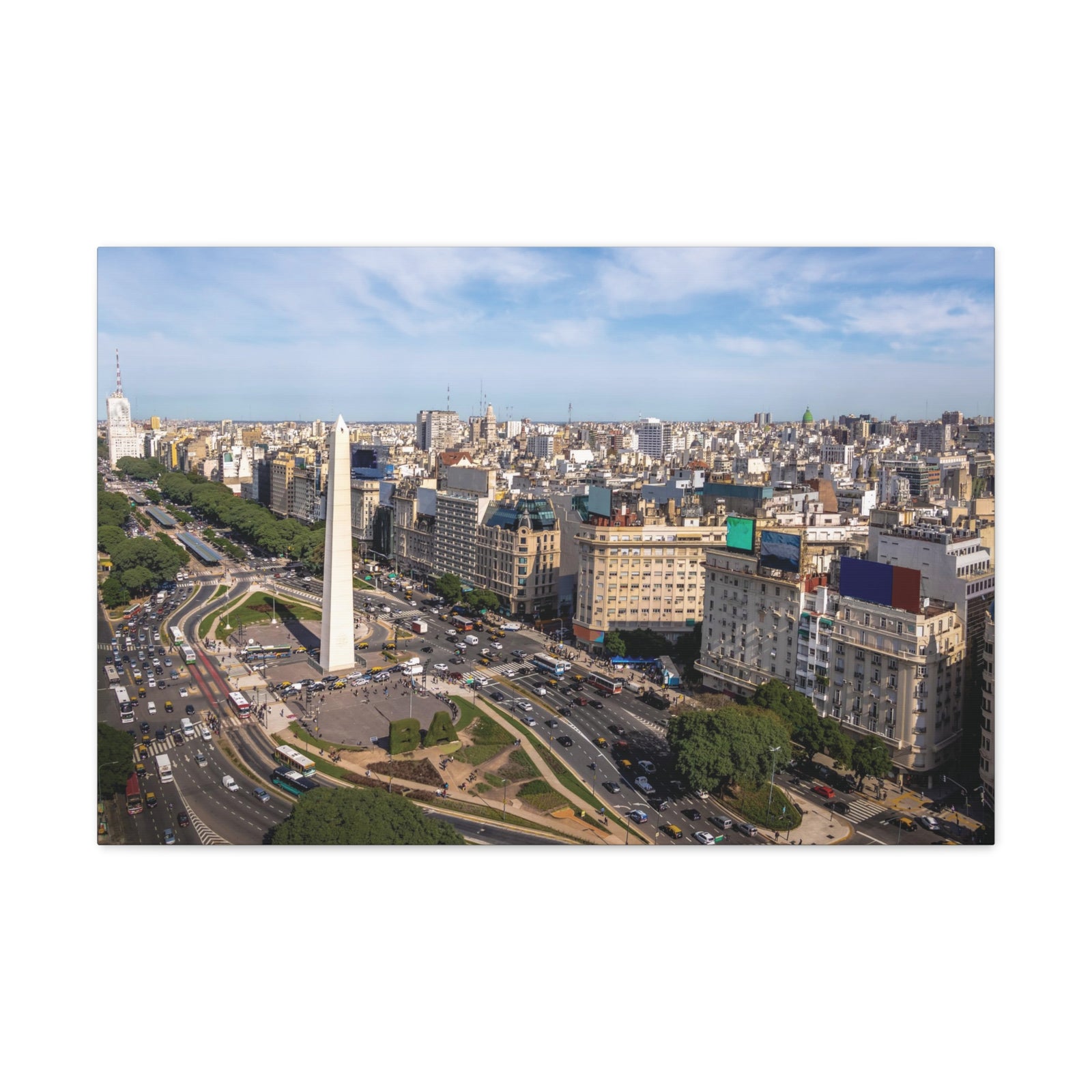 Buenos Aires Daytime Skyline Canvas Artwork High-Quality Breathtaking Stunning Cityscape for Home Decor Ready to Hang-Express Your Love Gifts