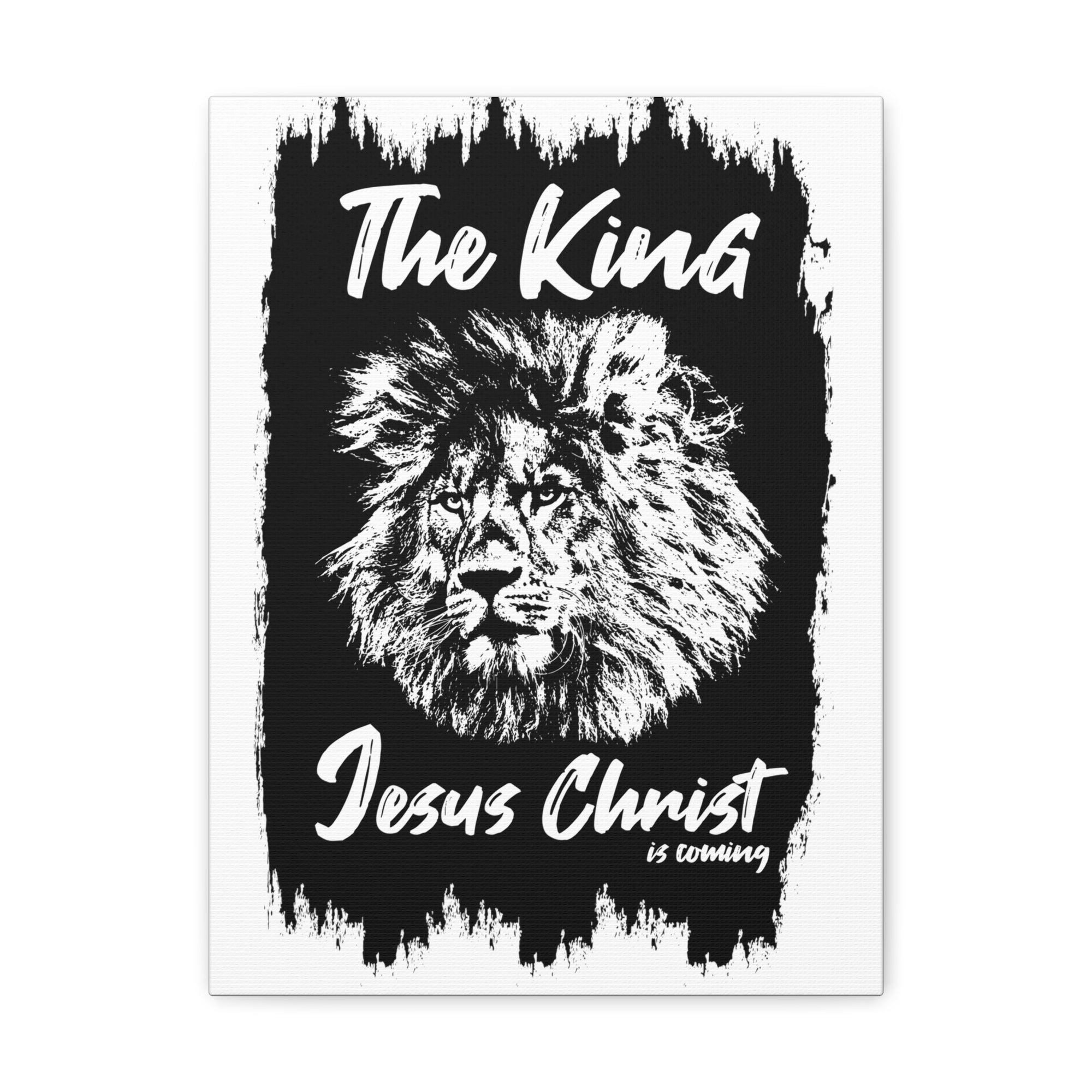 Scripture Walls King Jesus is Coming Bible Verse Canvas Christian Wall Art Ready to Hang Unframed-Express Your Love Gifts