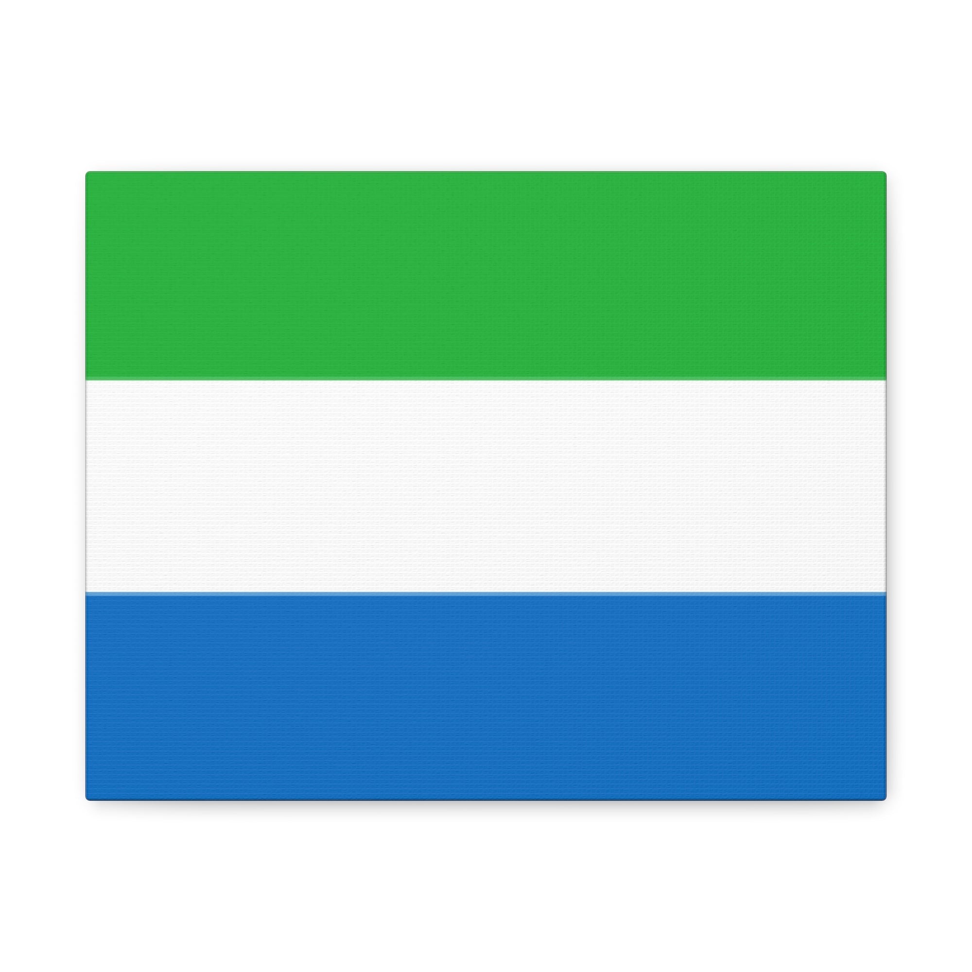 Sierra Leone Country Flag Canvas Vibrant Wall Art Unframed Home Decor-Express Your Love Gifts