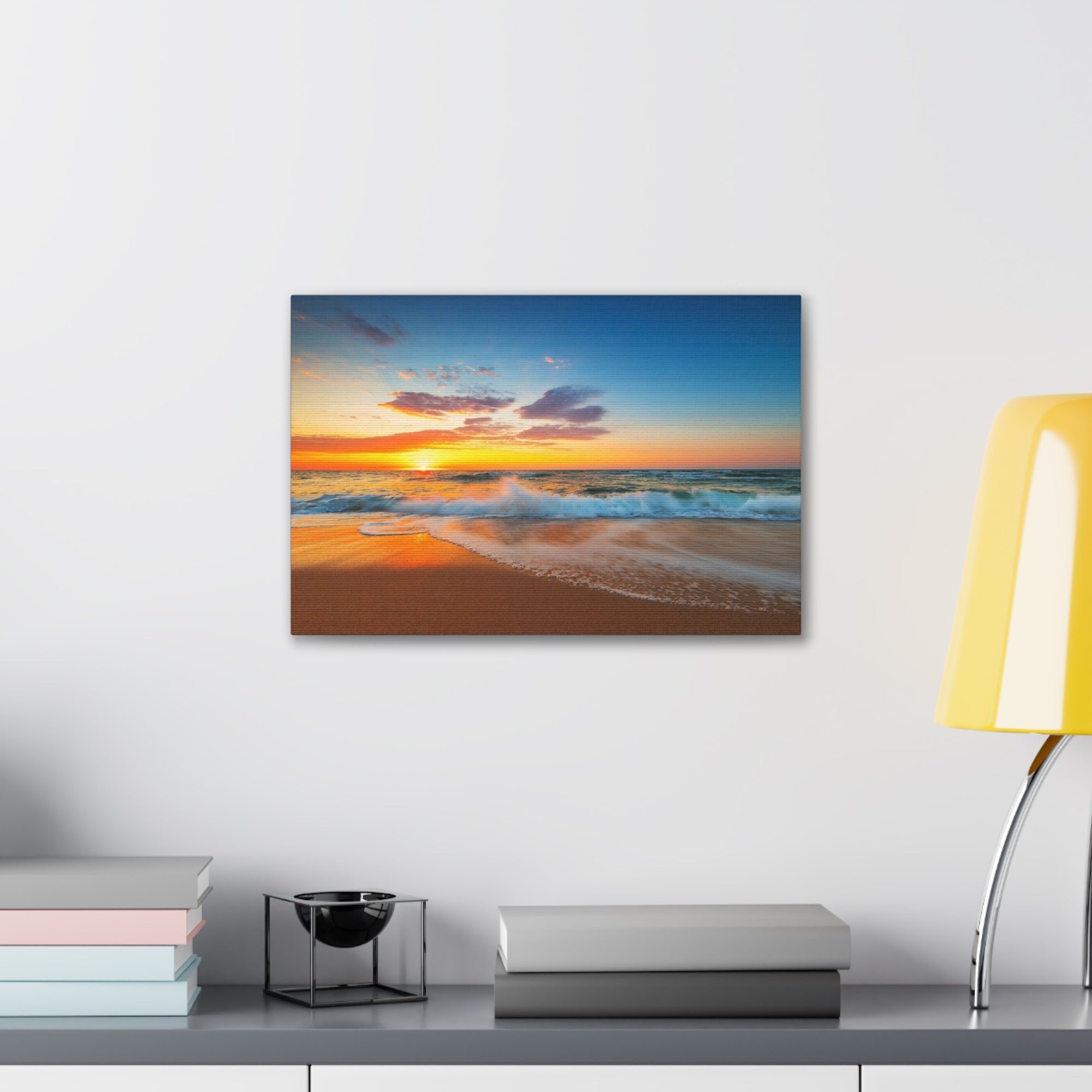 Beautiful Cloudscape Over The Sea Ocean Canvas Wall Art for Home Decor Ready-to-Hang-Express Your Love Gifts