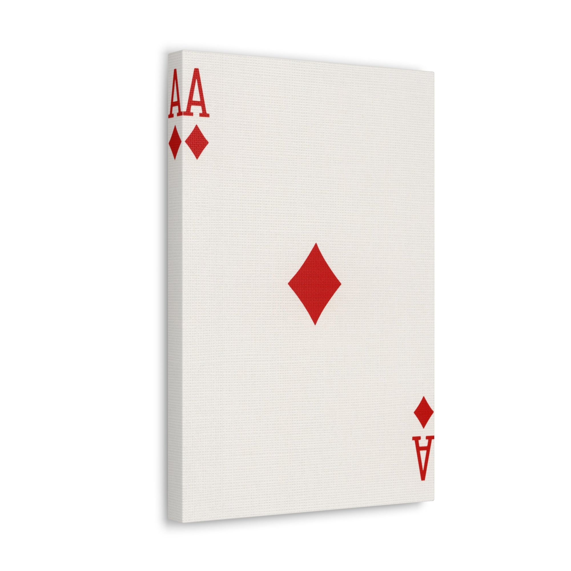 Ace Of Diamonds Playing Card Canvas Wall Art for Home Decor Ready-to-Hang-Express Your Love Gifts