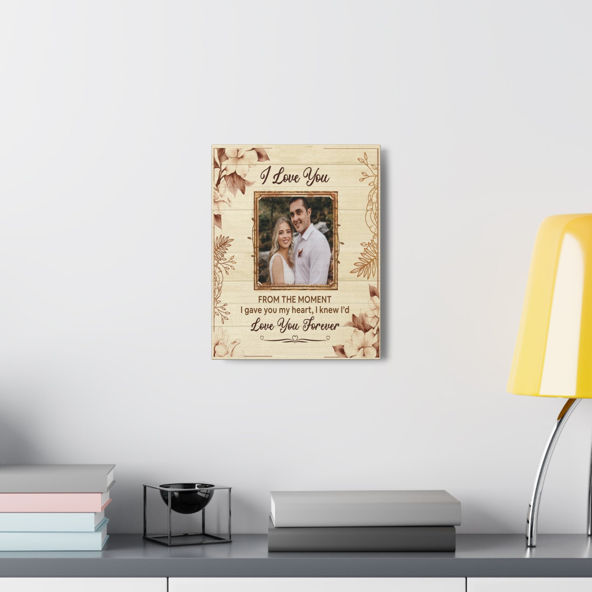 Personalized To My Wife I Love You Forever Custom Photo Canvas Wall Art – Personalized Romantic Gift-Express Your Love Gifts