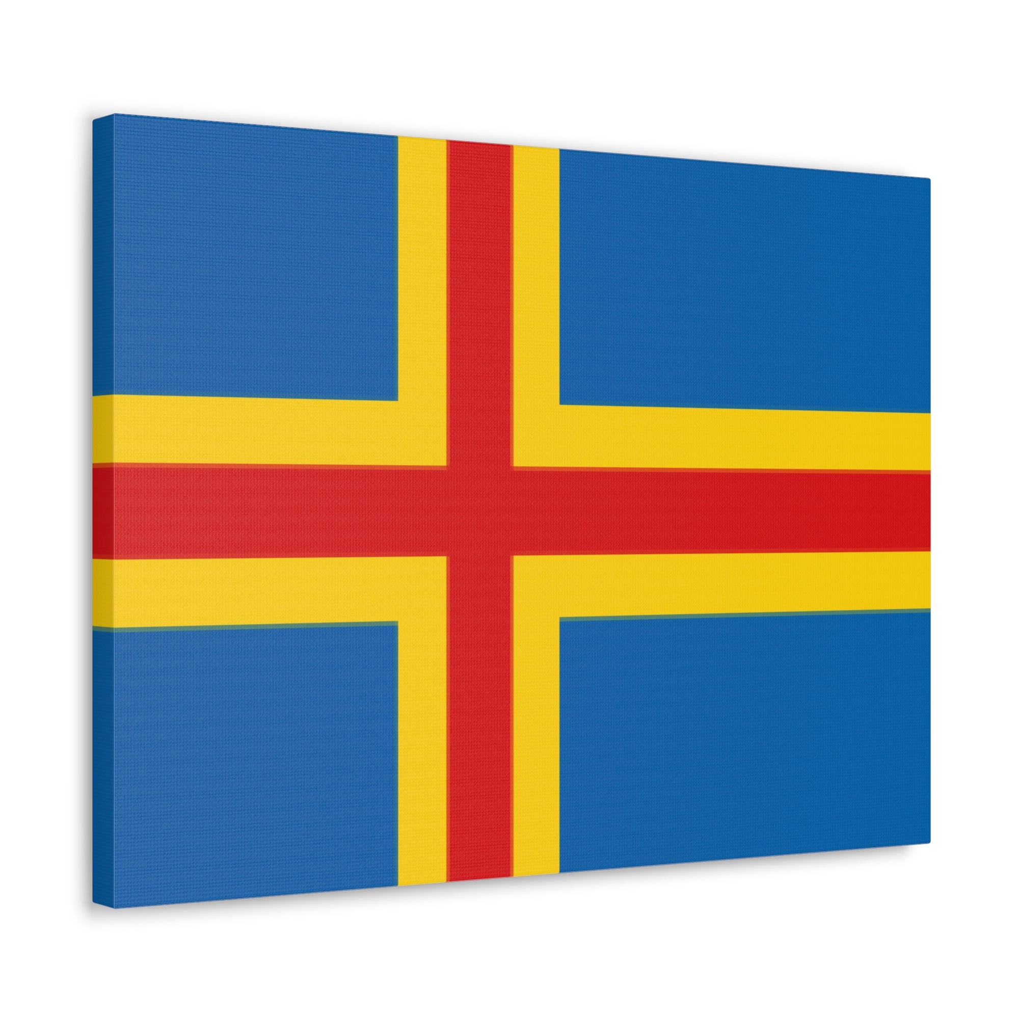 Aland Islands Country Flag Canvas Vibrant Wall Art Unframed Home Decor-Express Your Love Gifts