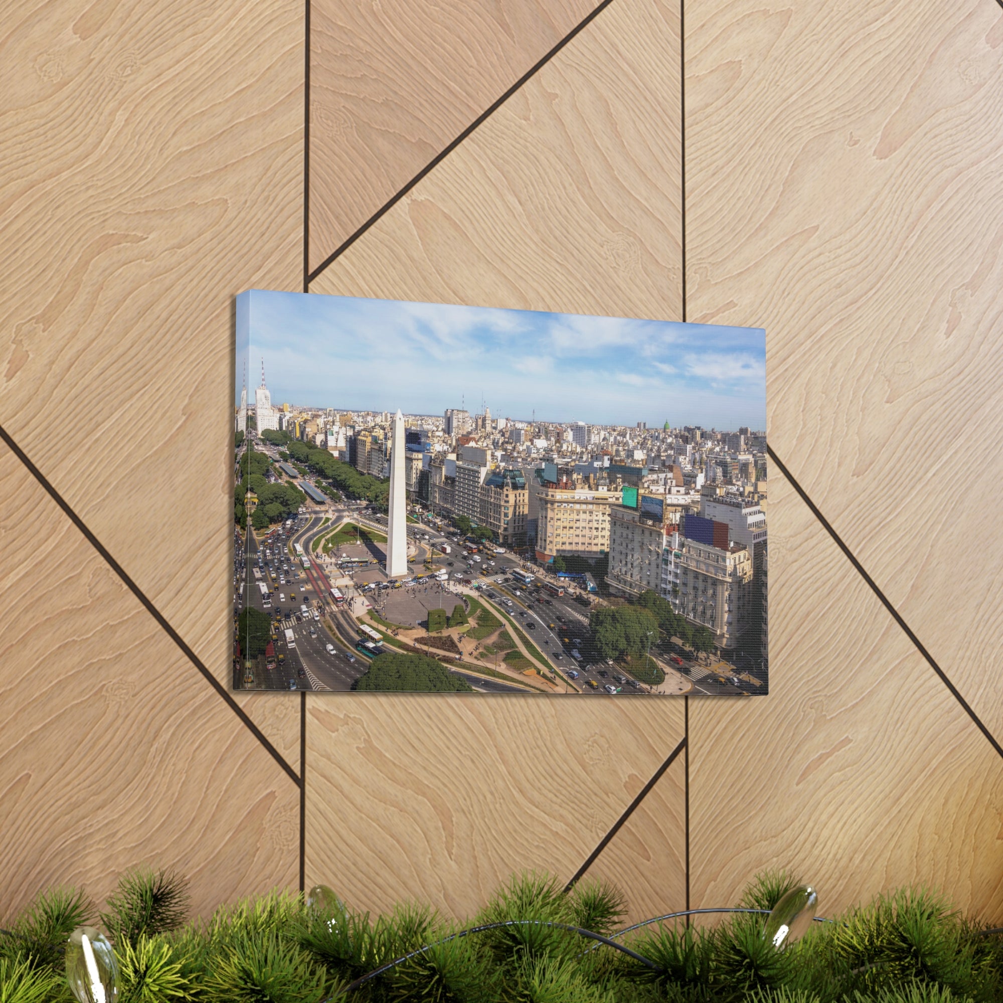 Buenos Aires Daytime Skyline Canvas Artwork High-Quality Breathtaking Stunning Cityscape for Home Decor Ready to Hang-Express Your Love Gifts