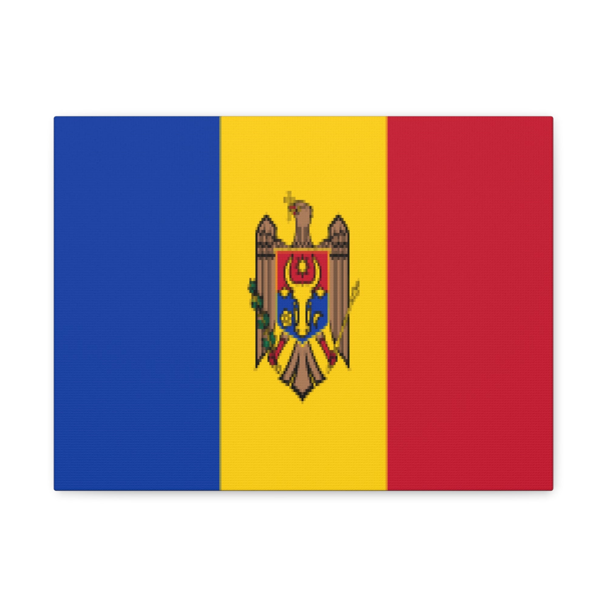 Moldova Country Flag Canvas Vibrant Wall Art Unframed Home Decor-Express Your Love Gifts