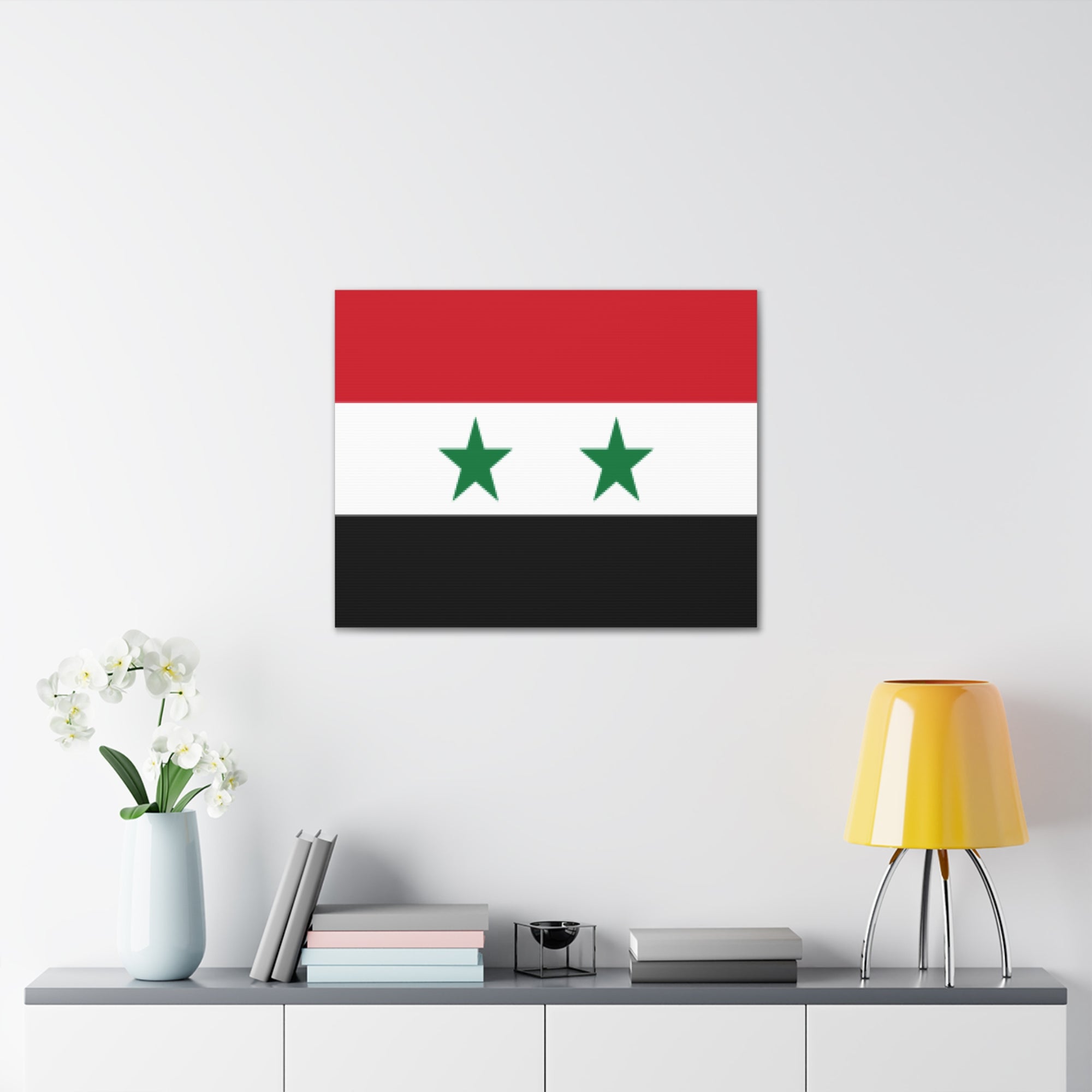 Syria Country Flag Canvas Vibrant Wall Art Unframed Home Decor-Express Your Love Gifts