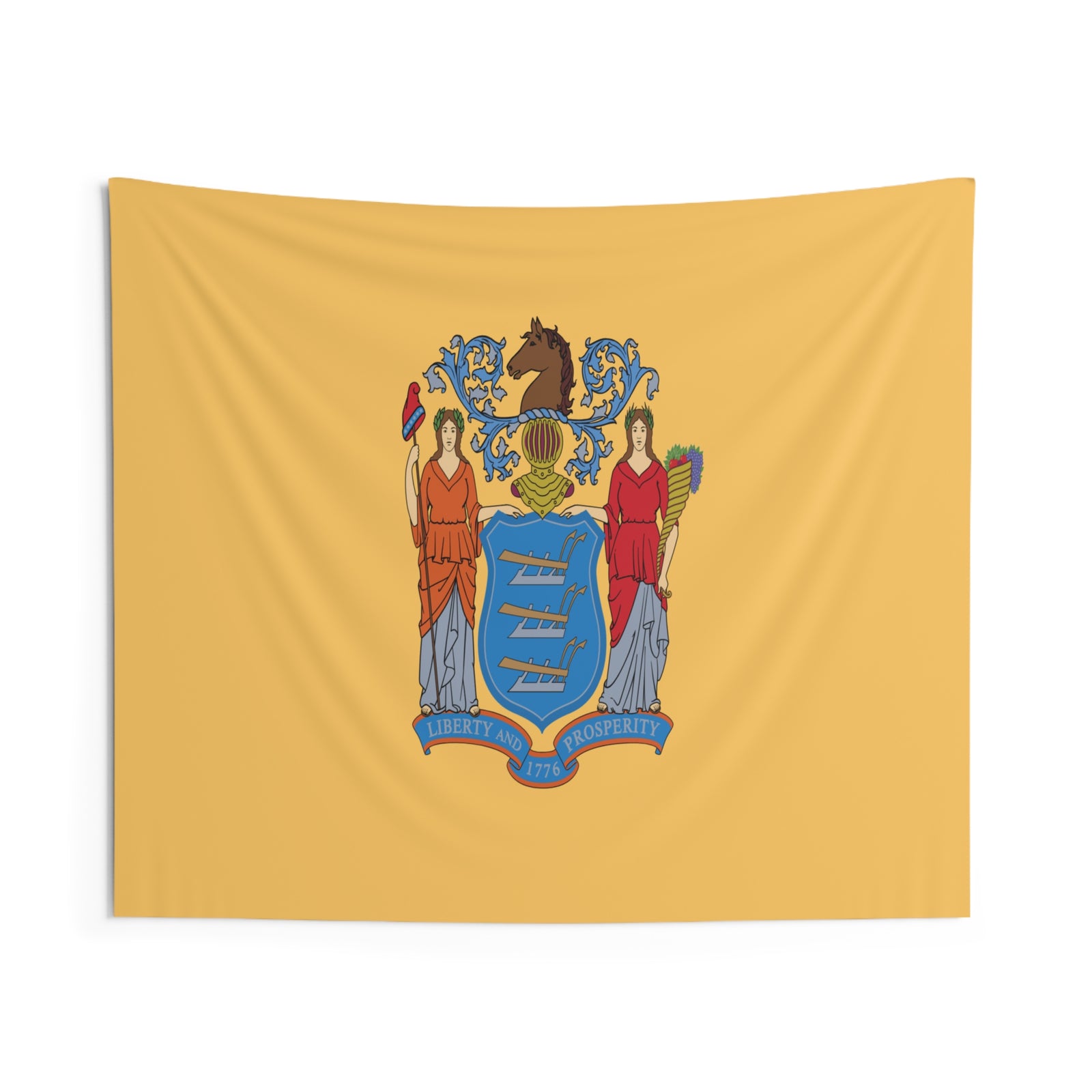New Jersey State Flag Wall Hanging Tapestry-Express Your Love Gifts