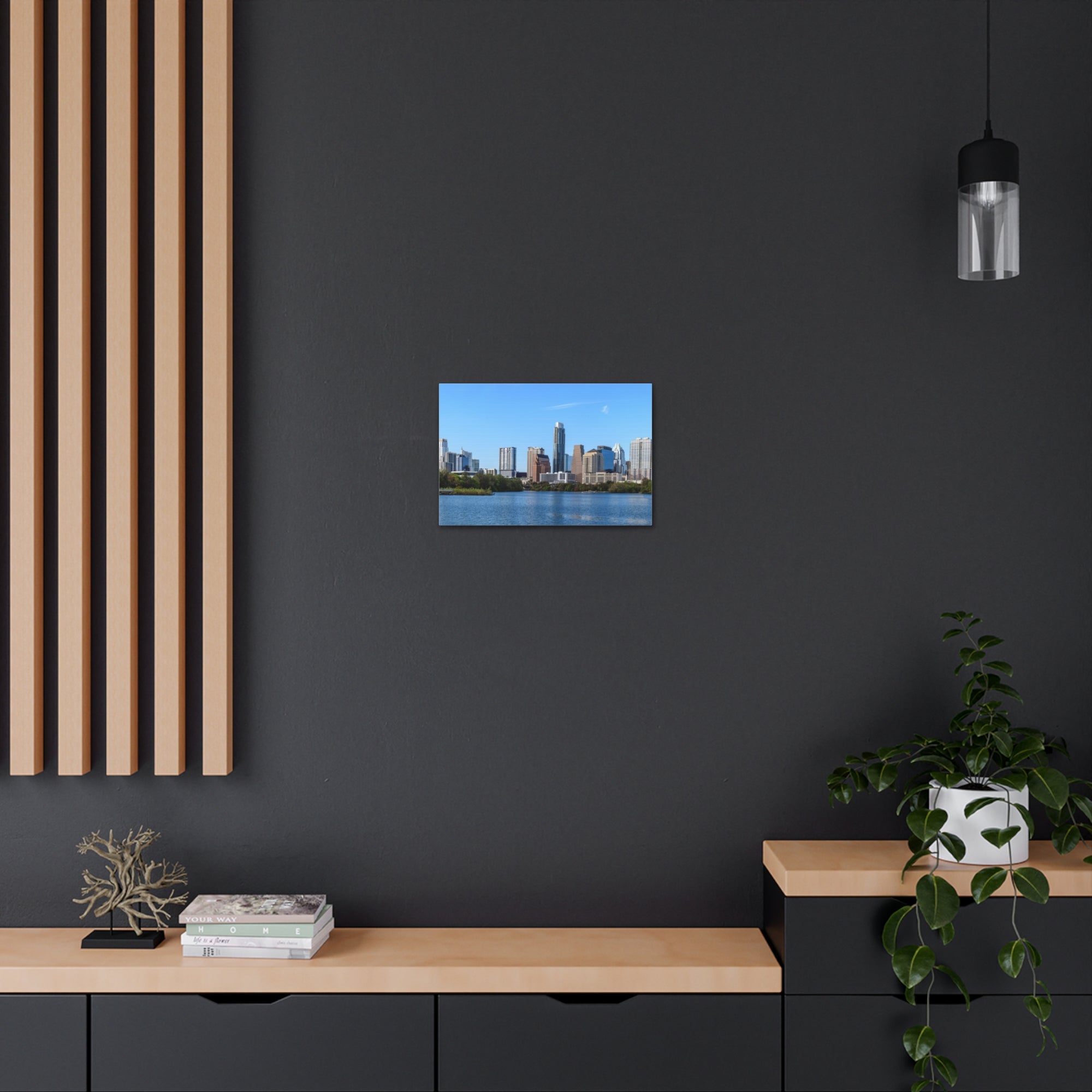 Austin Daytime Skyline Canvas Artwork High-Quality Breathtaking Stunning Cityscape for Home Decor Ready to Hang-Express Your Love Gifts