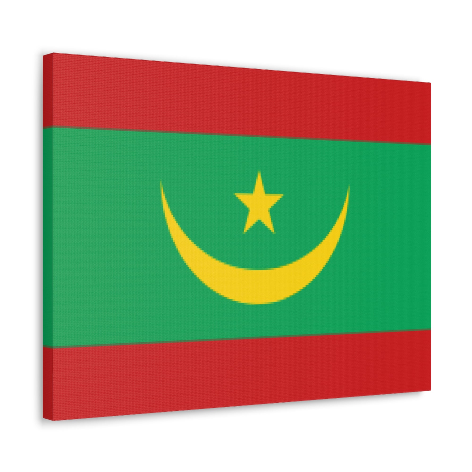 Mauritania Country Flag Canvas Vibrant Wall Art Unframed Home Decor-Express Your Love Gifts