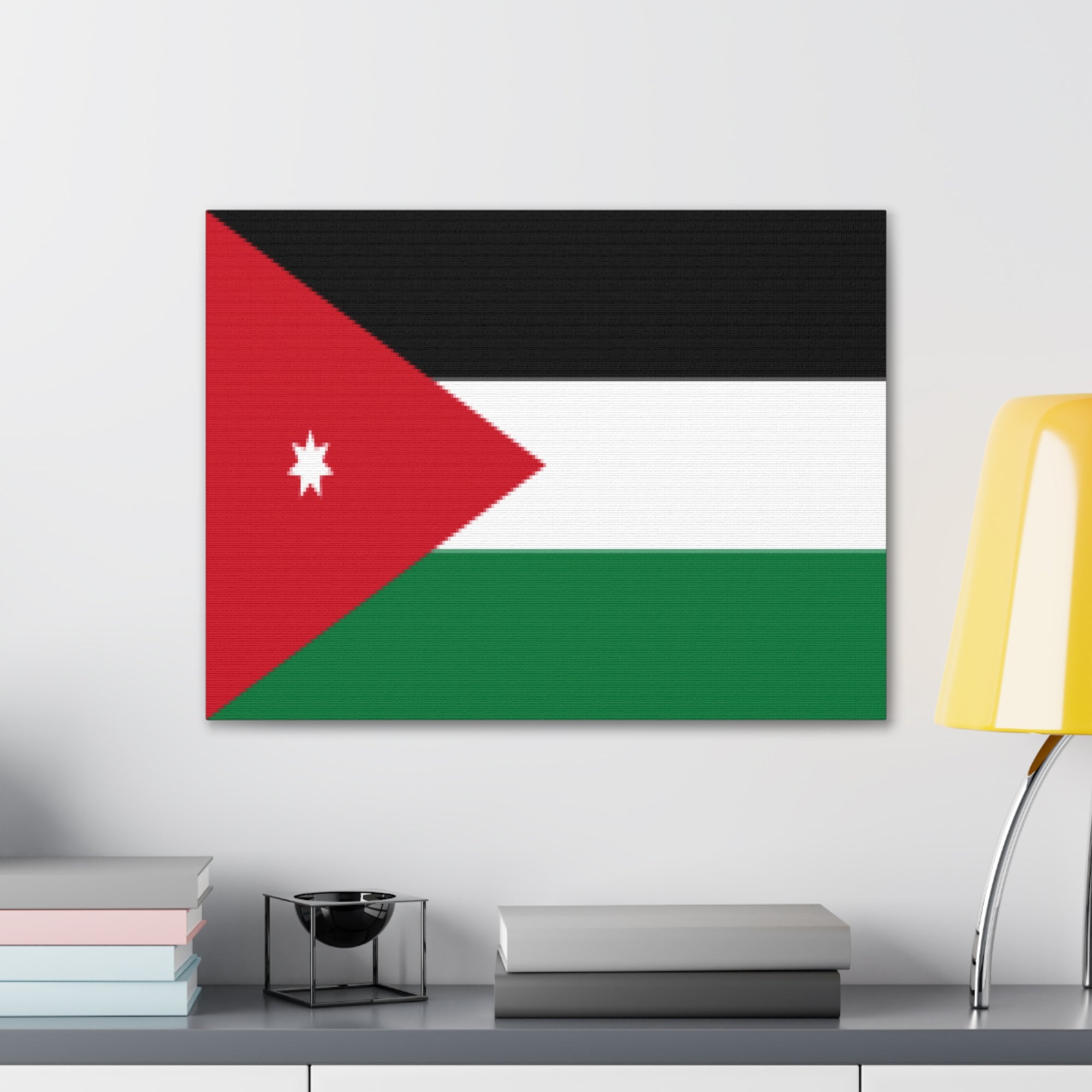 Jordan Country Flag Canvas Vibrant Wall Art Unframed Home Decor-Express Your Love Gifts