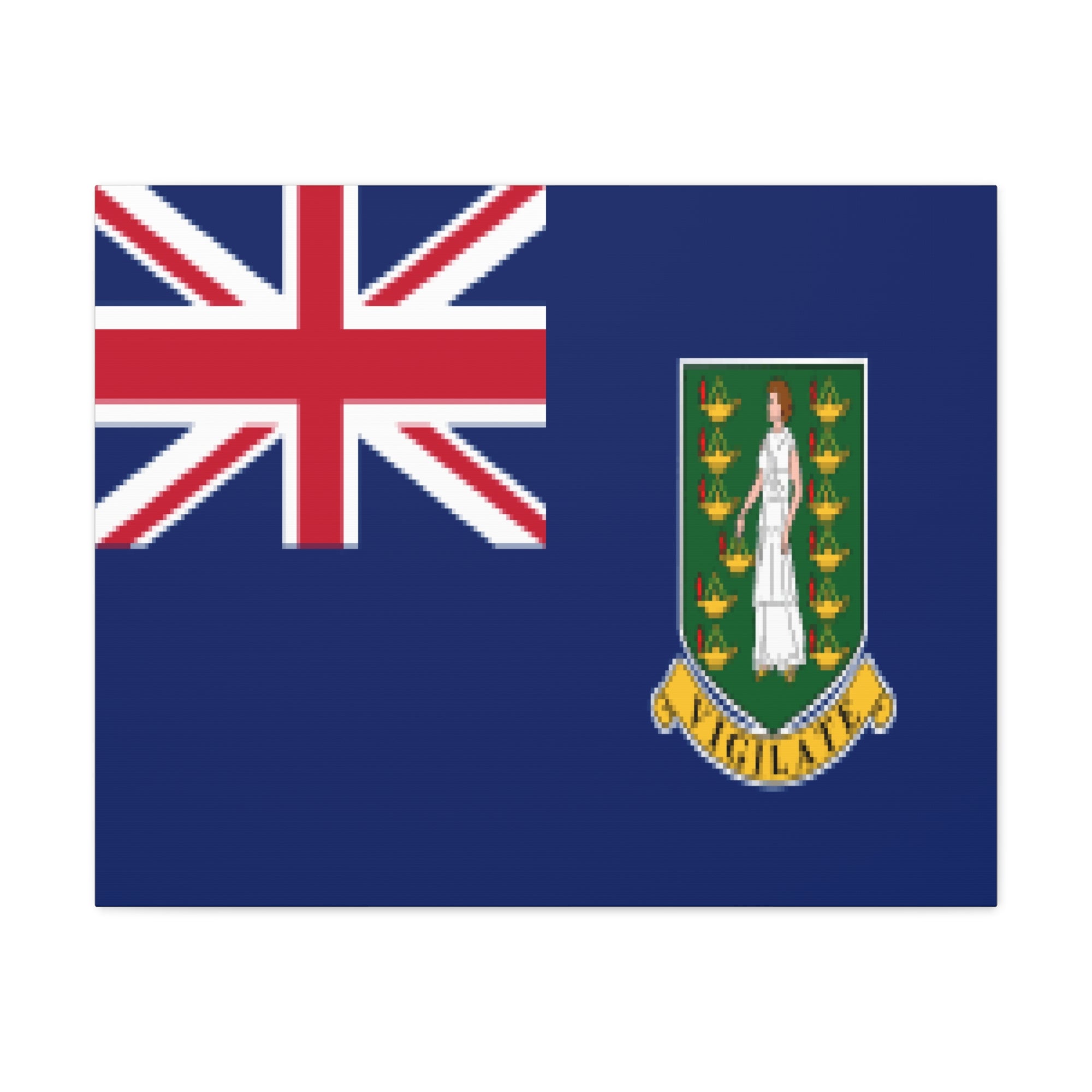 British Virgin Islands Country Flag Canvas Vibrant Wall Art Unframed Home Decor-Express Your Love Gifts