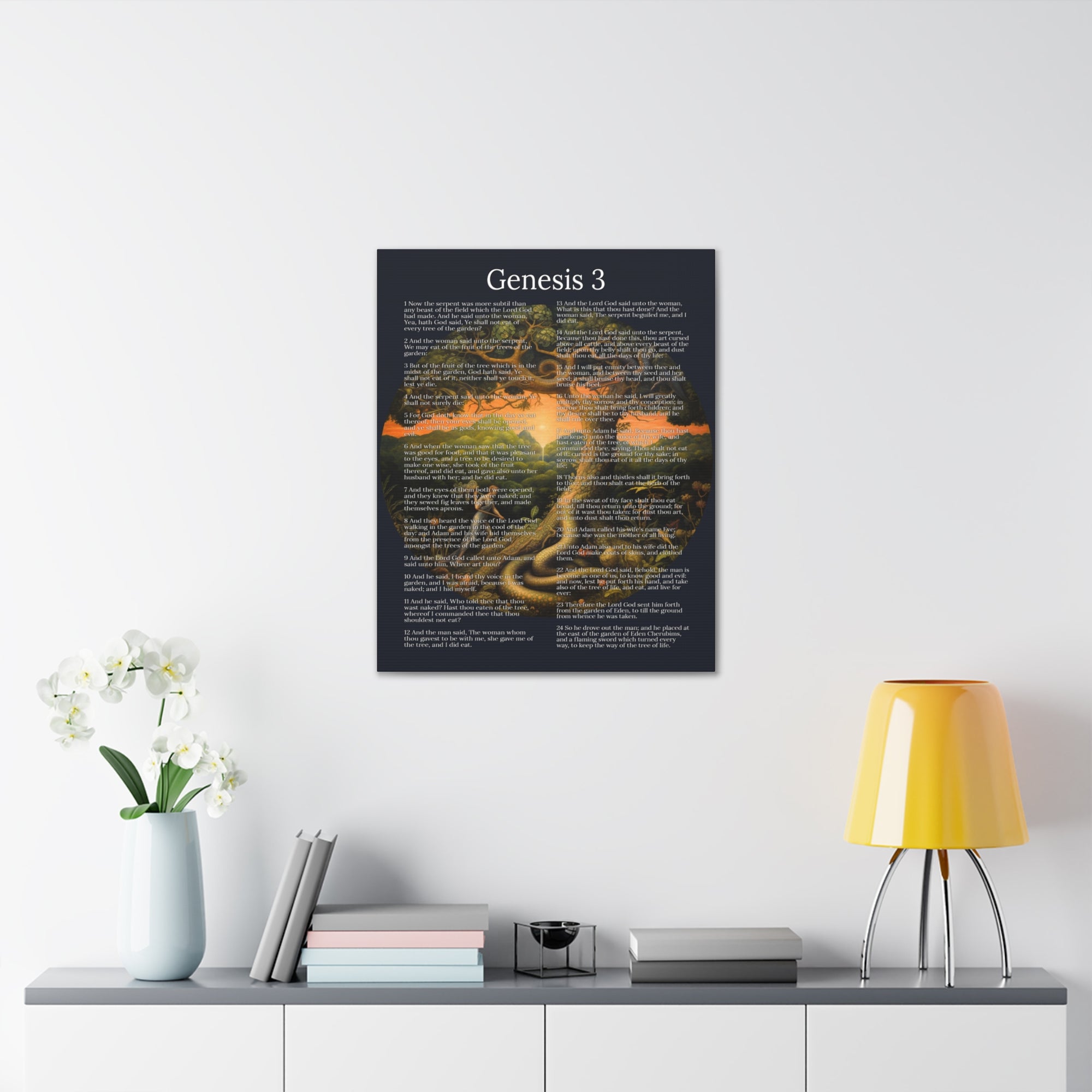 Scripture Walls Fall of Man Genesis 3 Chapter Christian Wall Art Print -  Express Your Love Gifts