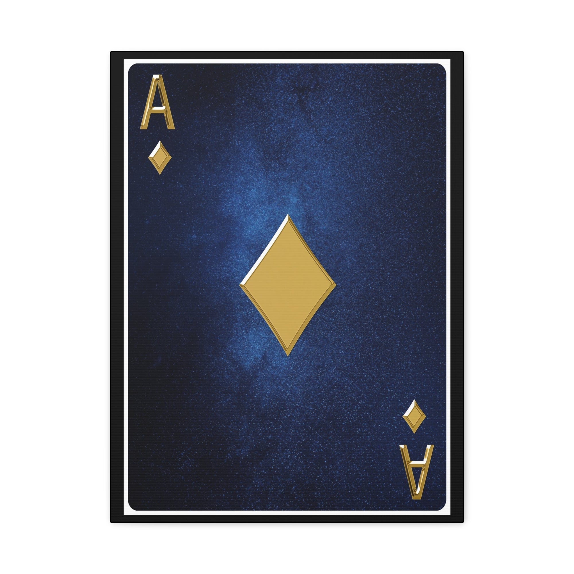 Ace Of Diamonds Space Background Playing Card Canvas Wall Art for Home Decor Ready-to-Hang-Express Your Love Gifts