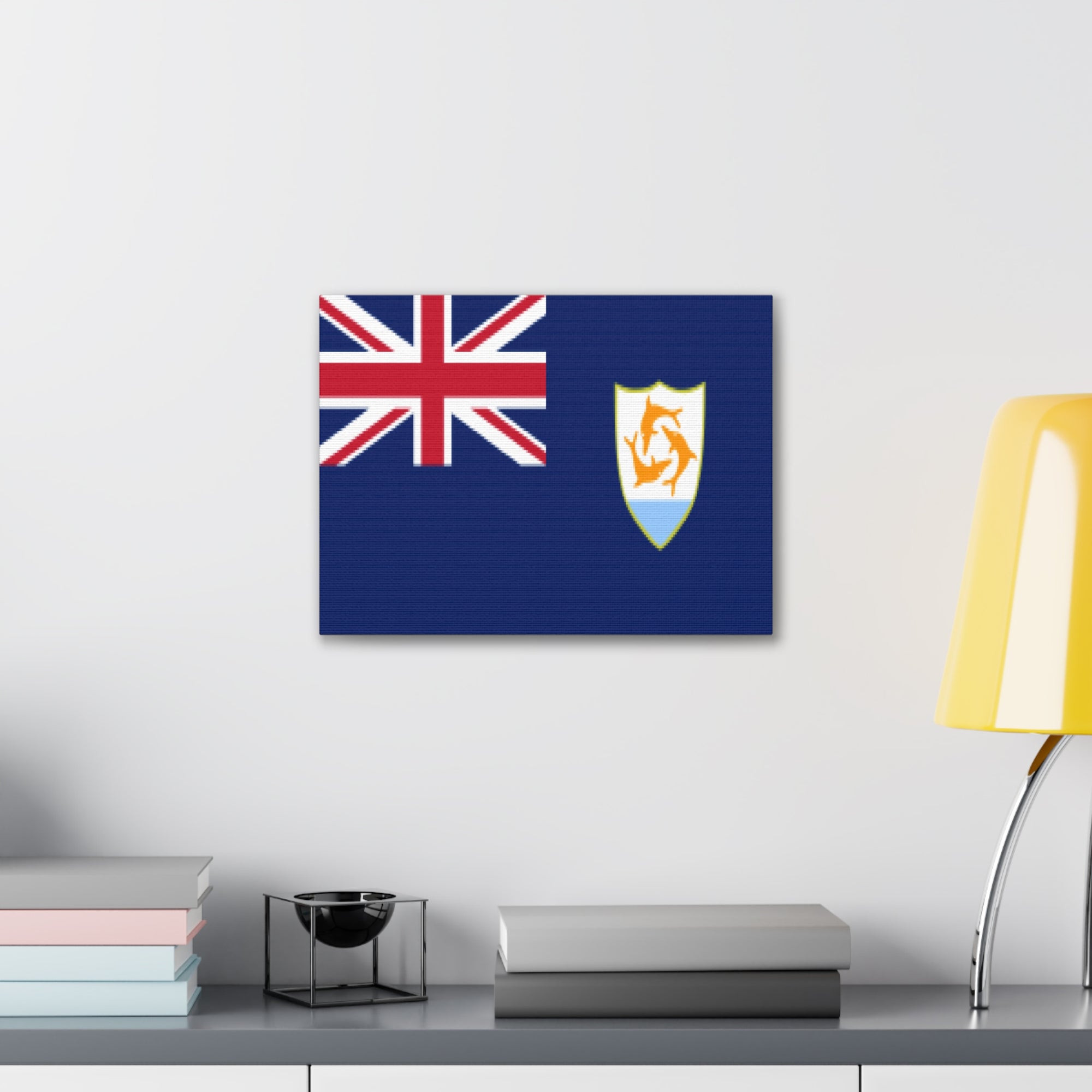 Anguilla Country Flag Canvas Vibrant Wall Art Unframed Home Decor-Express Your Love Gifts