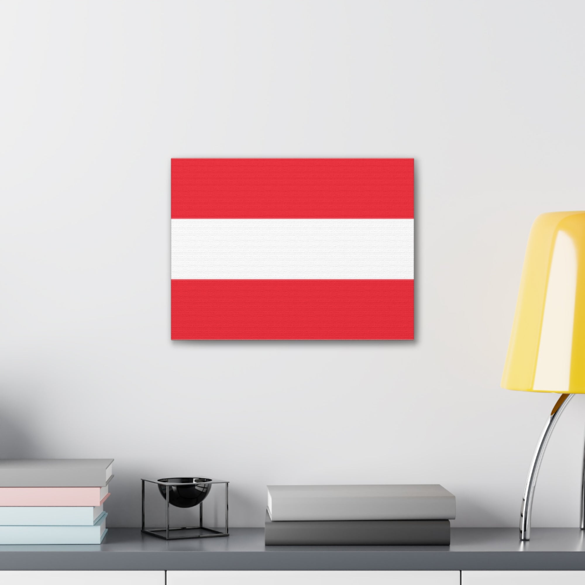 Austria Country Flag Canvas Vibrant Wall Art Unframed Home Decor-Express Your Love Gifts