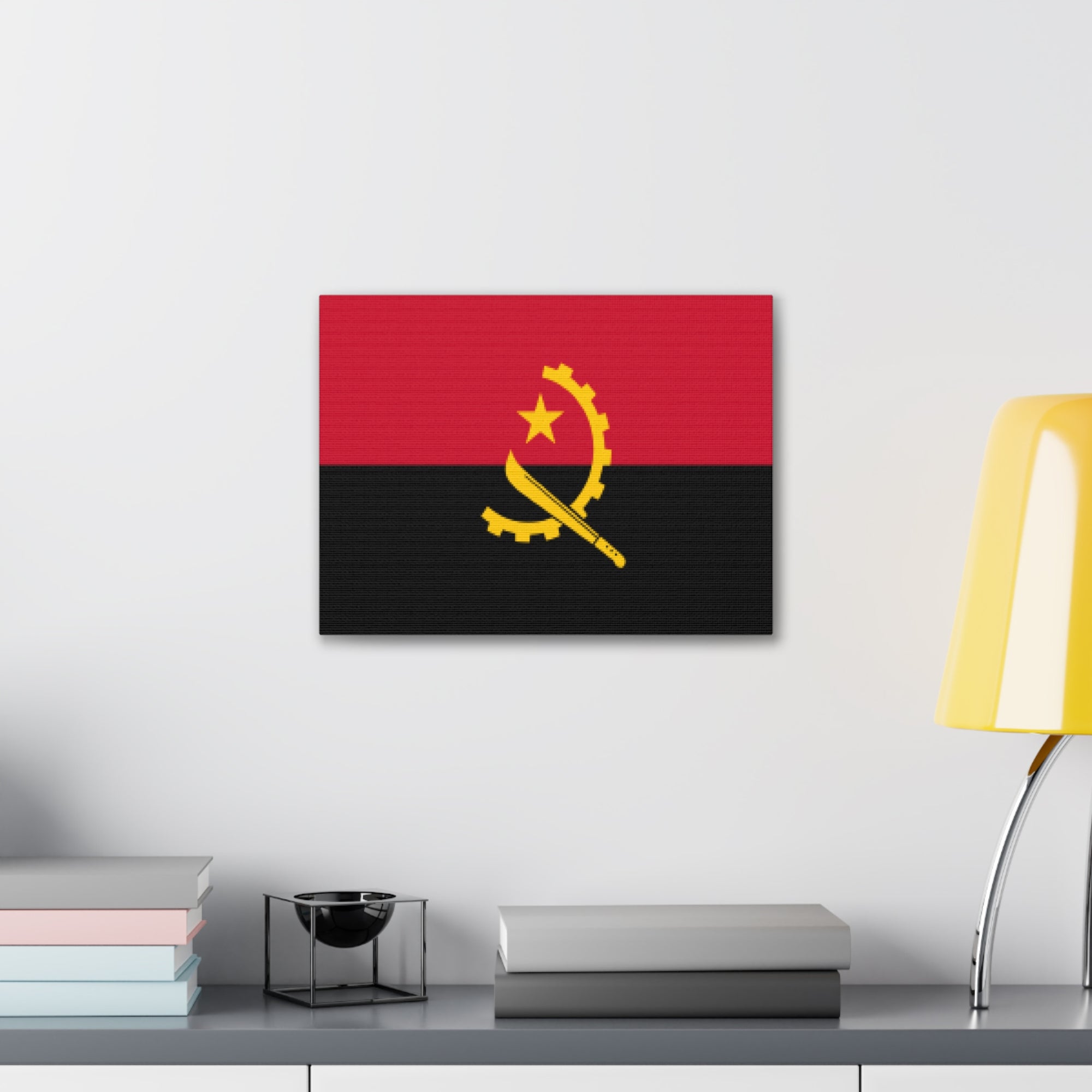 Angola Country Flag Canvas Vibrant Wall Art Unframed Home Decor-Express Your Love Gifts