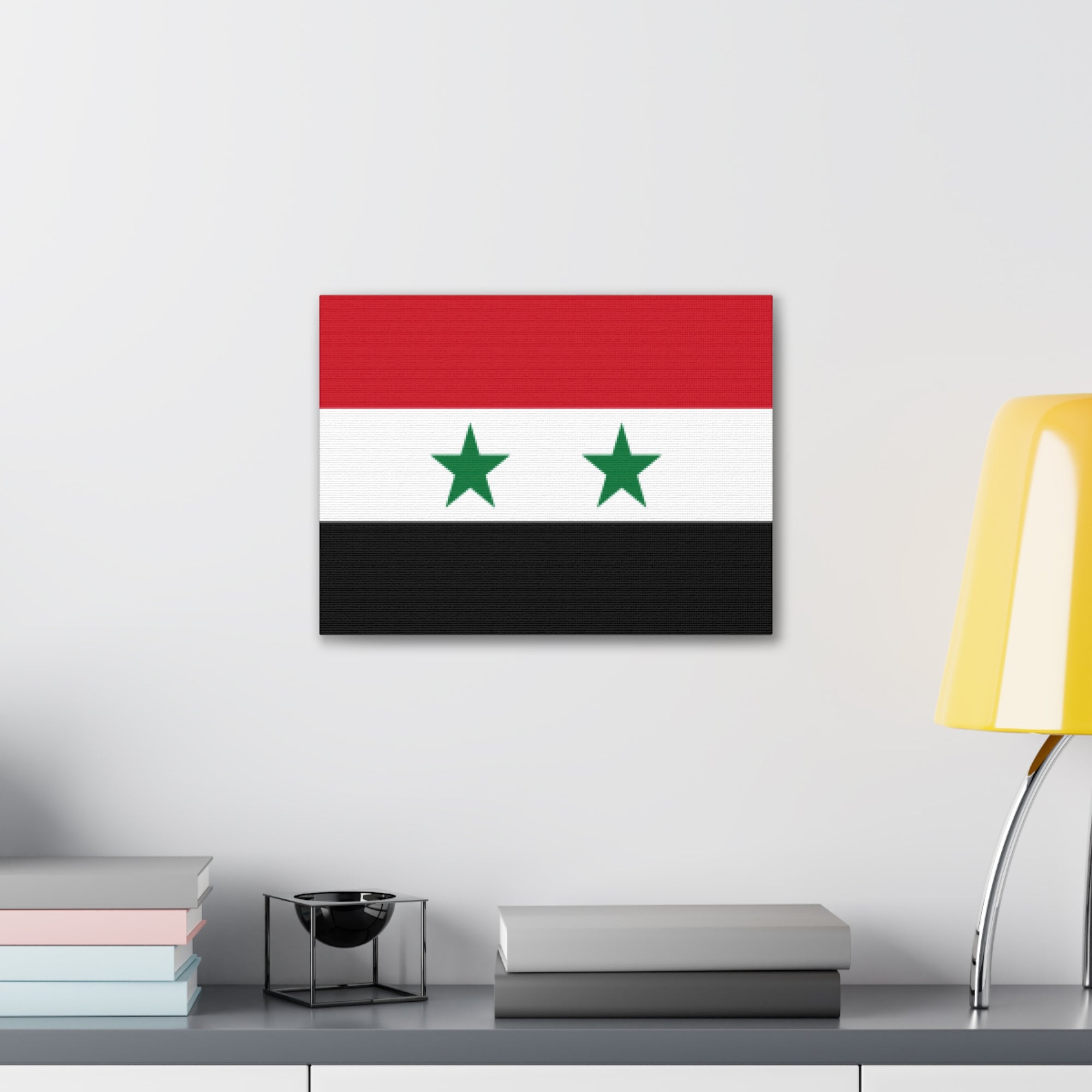 Syria Country Flag Canvas Vibrant Wall Art Unframed Home Decor-Express Your Love Gifts