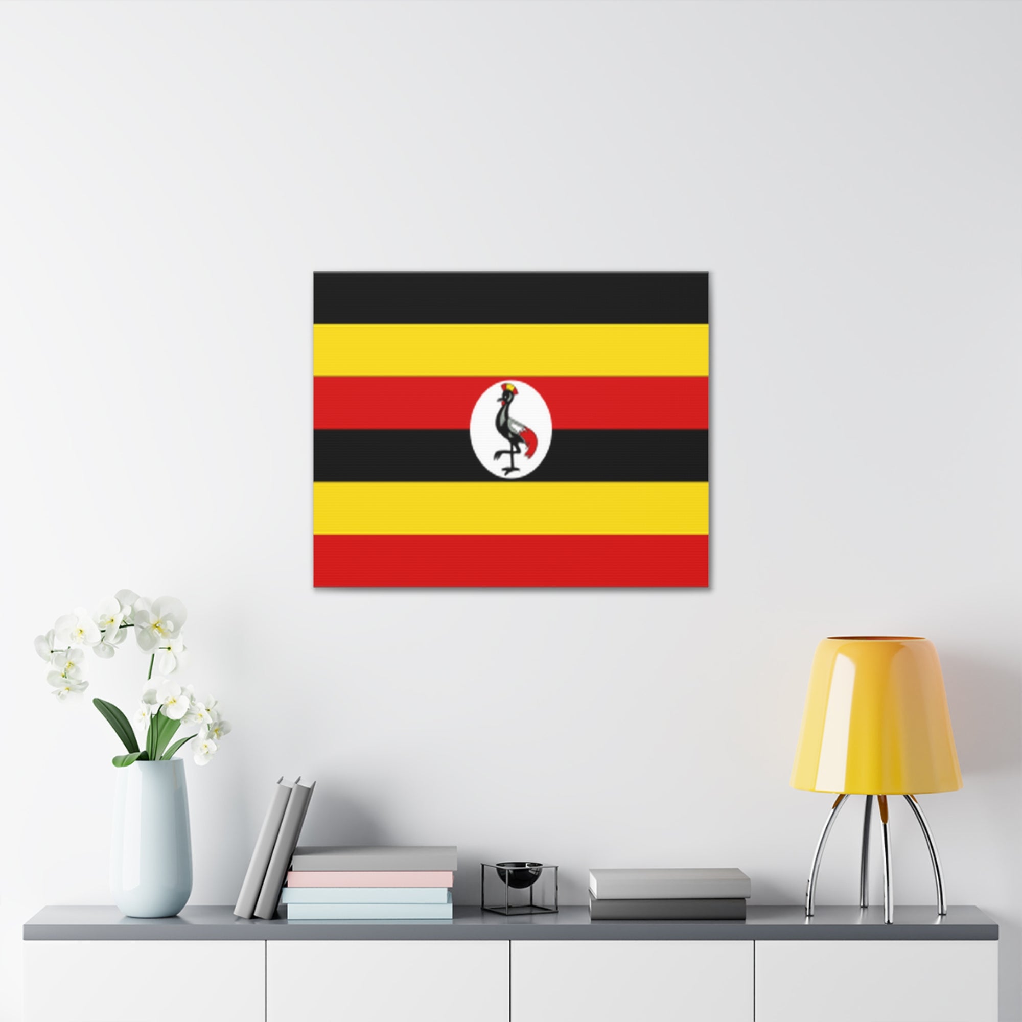 Uganda Country Flag Canvas Vibrant Wall Art Unframed Home Decor-Express Your Love Gifts