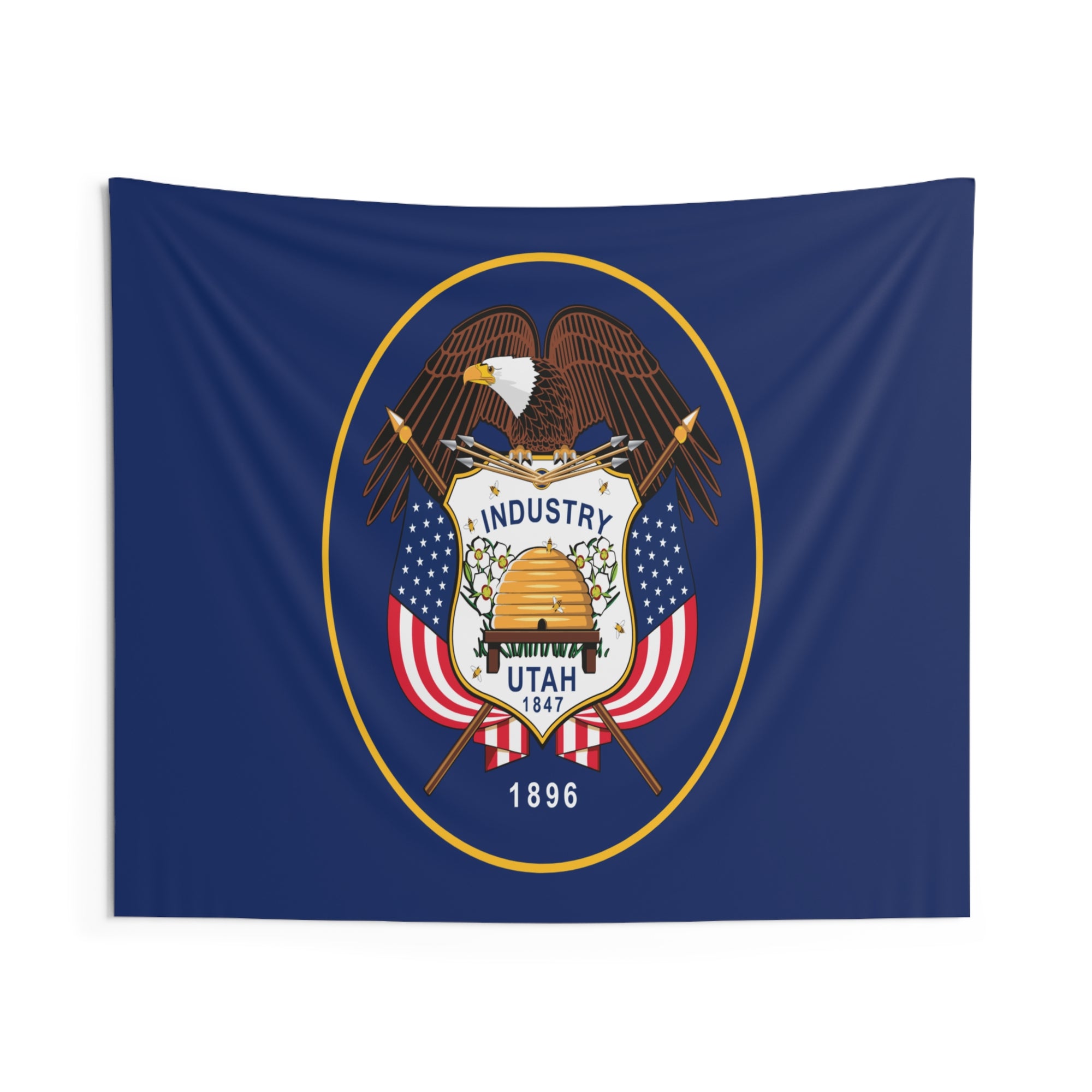 Utah State Flag Wall Hanging Tapestry-Express Your Love Gifts