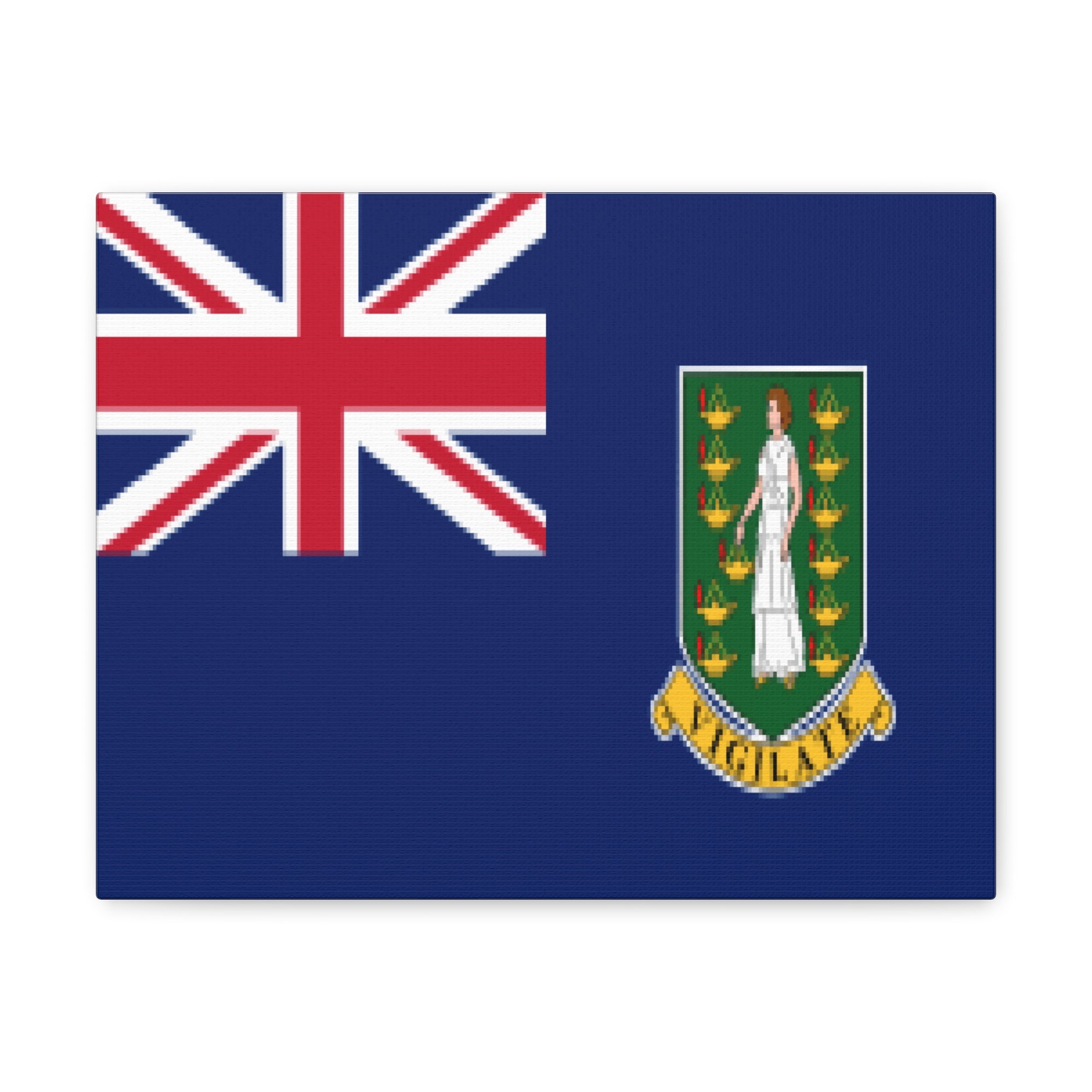 British Virgin Islands Country Flag Canvas Vibrant Wall Art Unframed Home Decor-Express Your Love Gifts