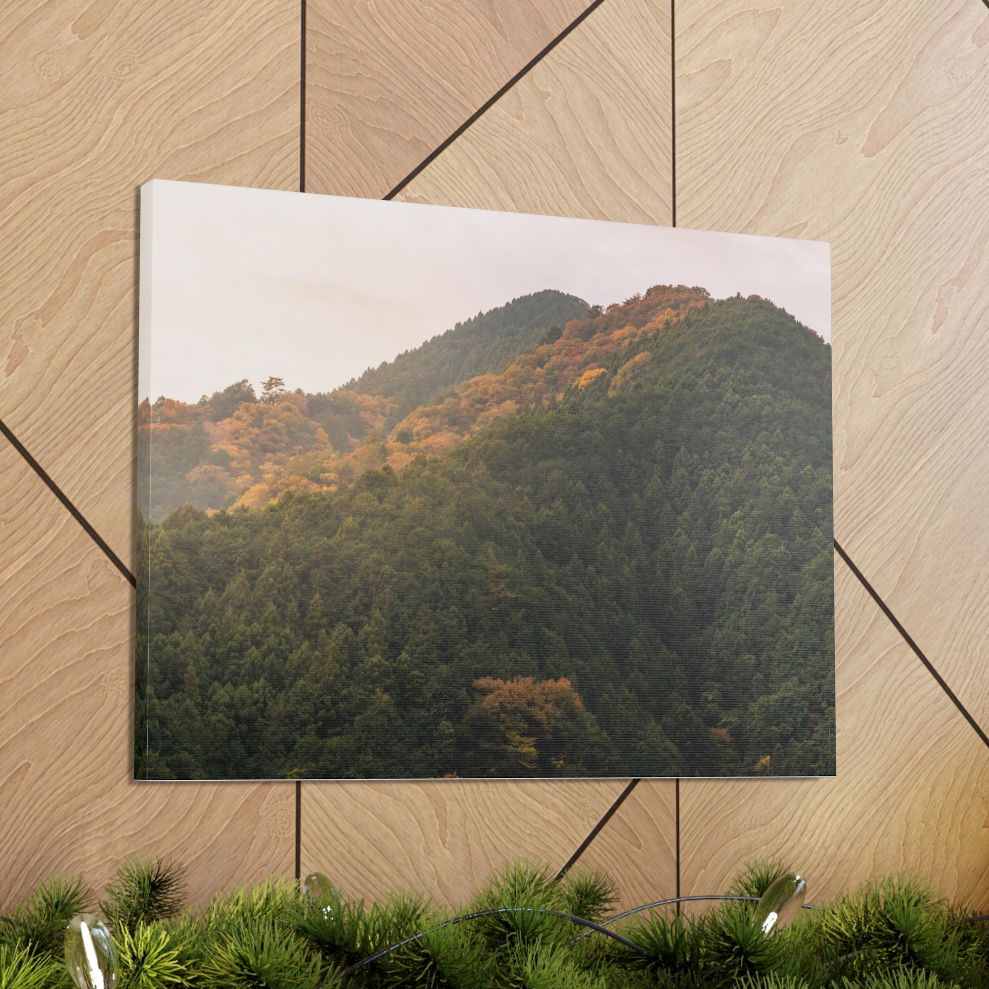 Beautiful Golden MountainsNature Wilderness Photography Canvas Wall Art for Home Decor Ready-to-Hang-Express Your Love Gifts