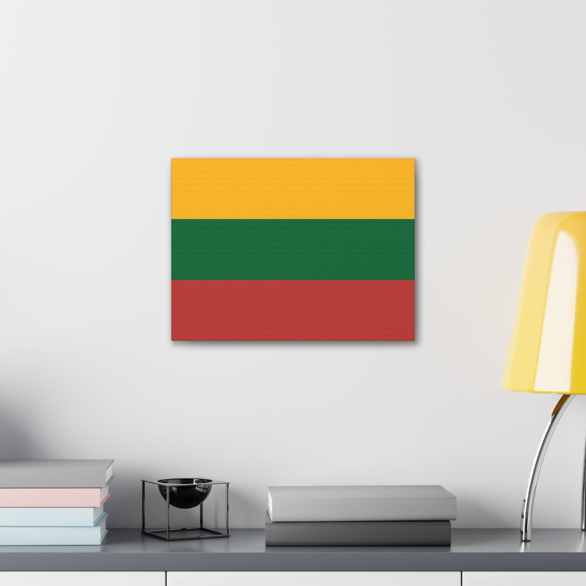 Lithuania Country Flag Canvas Vibrant Wall Art Unframed Home Decor-Express Your Love Gifts