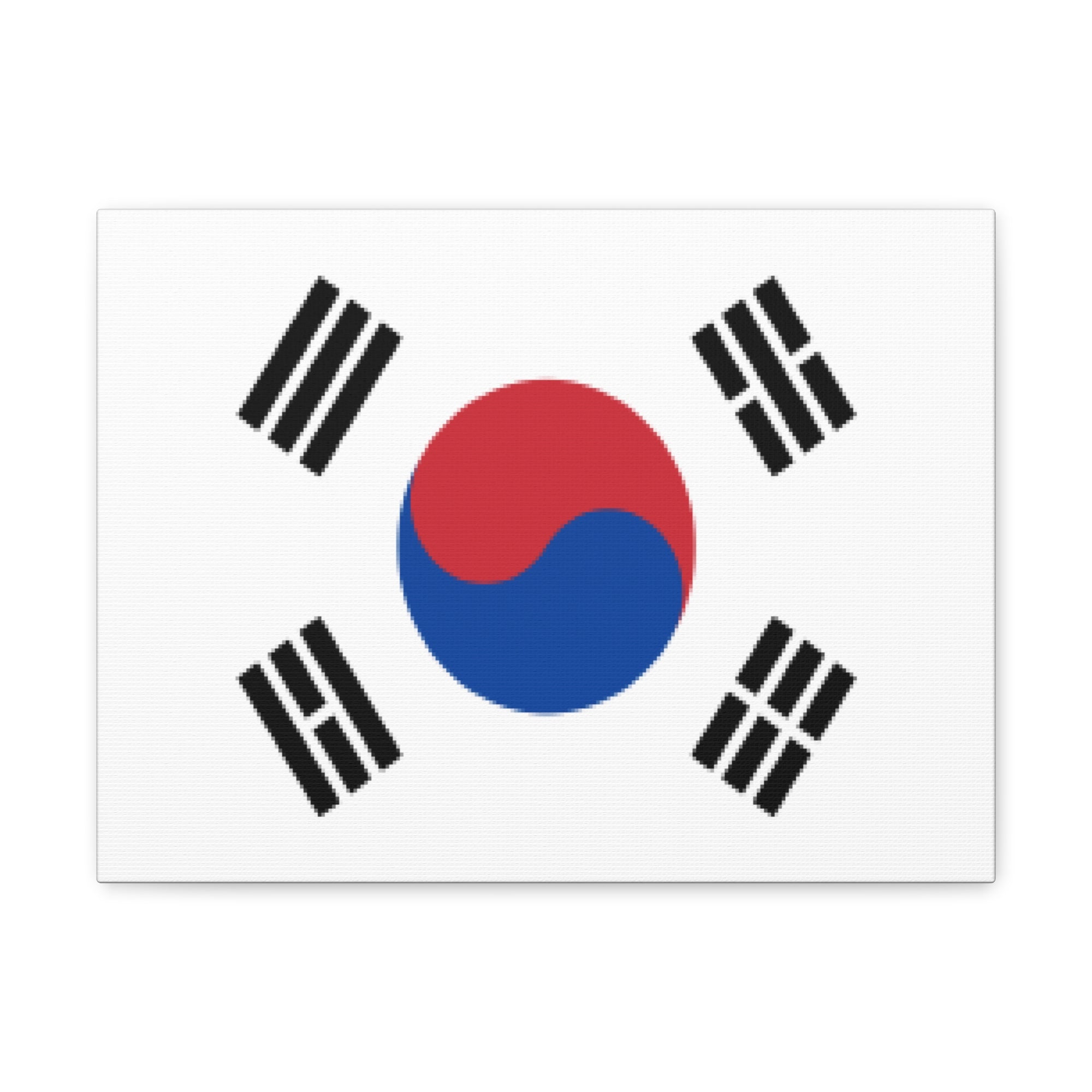 South Korea Country Flag Canvas Vibrant Wall Art Unframed Home Decor-Express Your Love Gifts