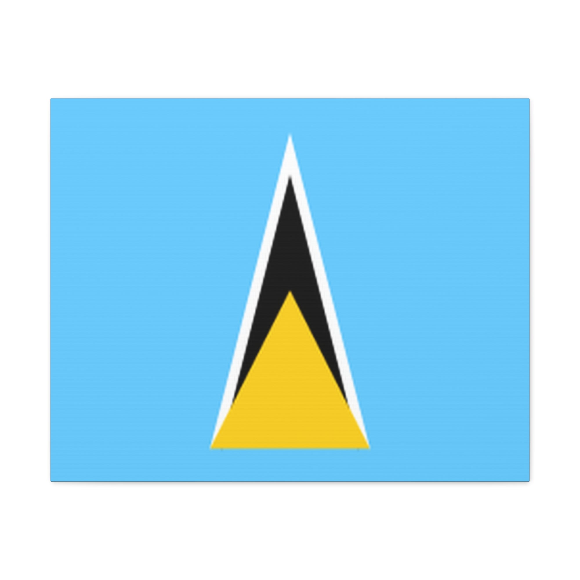 Saint Lucia Country Flag Canvas Vibrant Wall Art Unframed Home Decor-Express Your Love Gifts