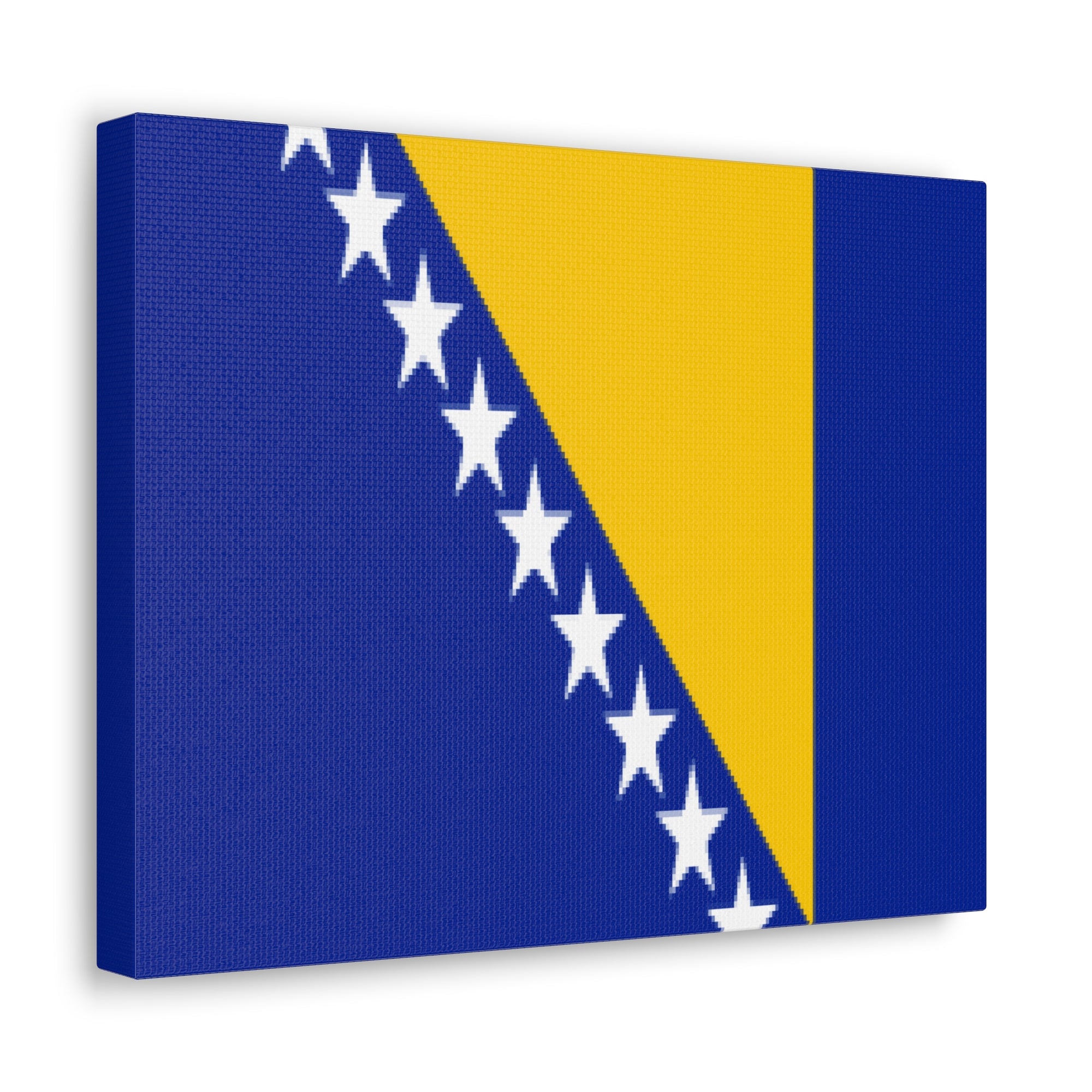 Bosnia and Herzegovina Country Flag Canvas Vibrant Wall Art Unframed Home Decor-Express Your Love Gifts