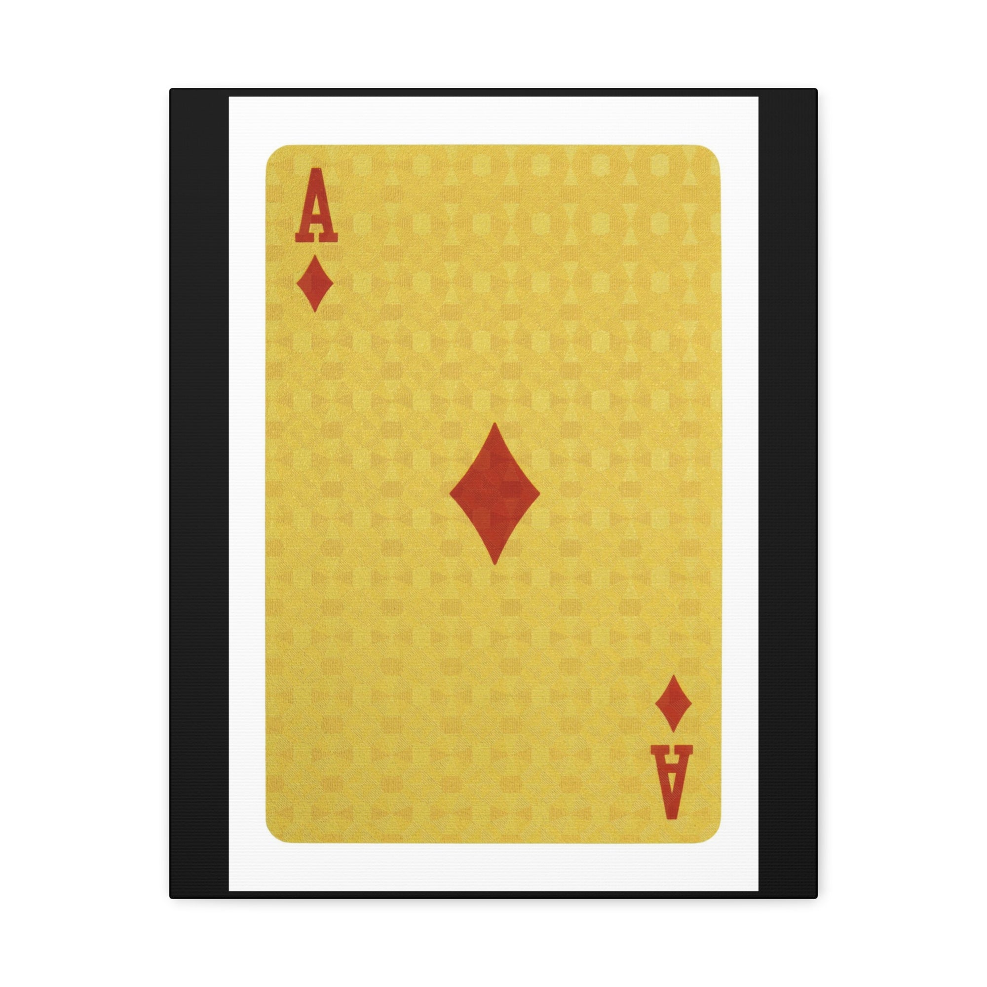 Ace Of Diamonds Isolated White Background Playing Card Canvas Wall Art for Home Decor Ready-to-Hang-Express Your Love Gifts