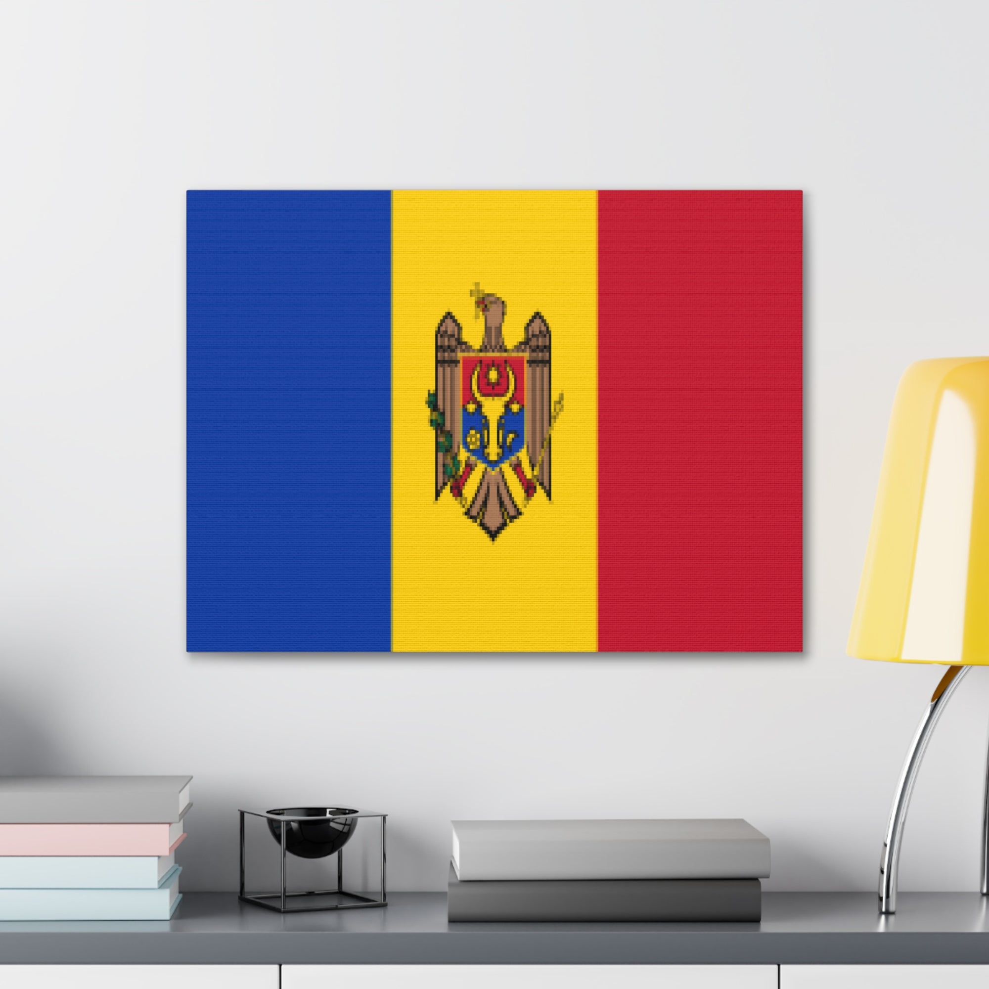 Moldova Country Flag Canvas Vibrant Wall Art Unframed Home Decor-Express Your Love Gifts