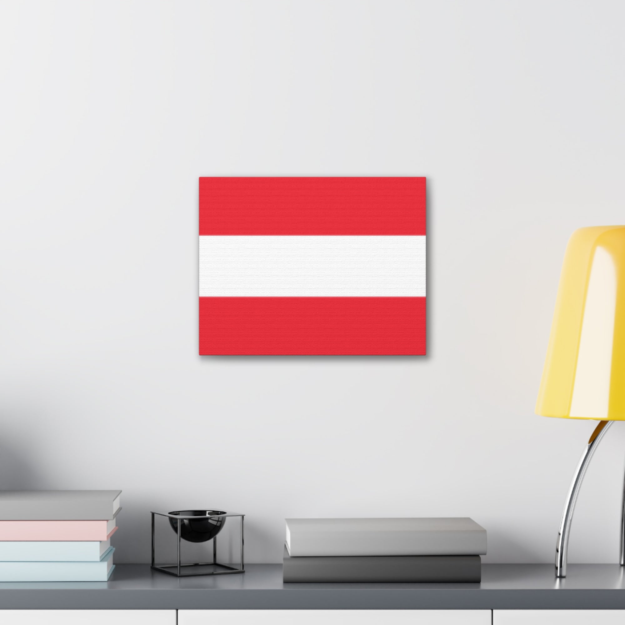 Austria Country Flag Canvas Vibrant Wall Art Unframed Home Decor-Express Your Love Gifts