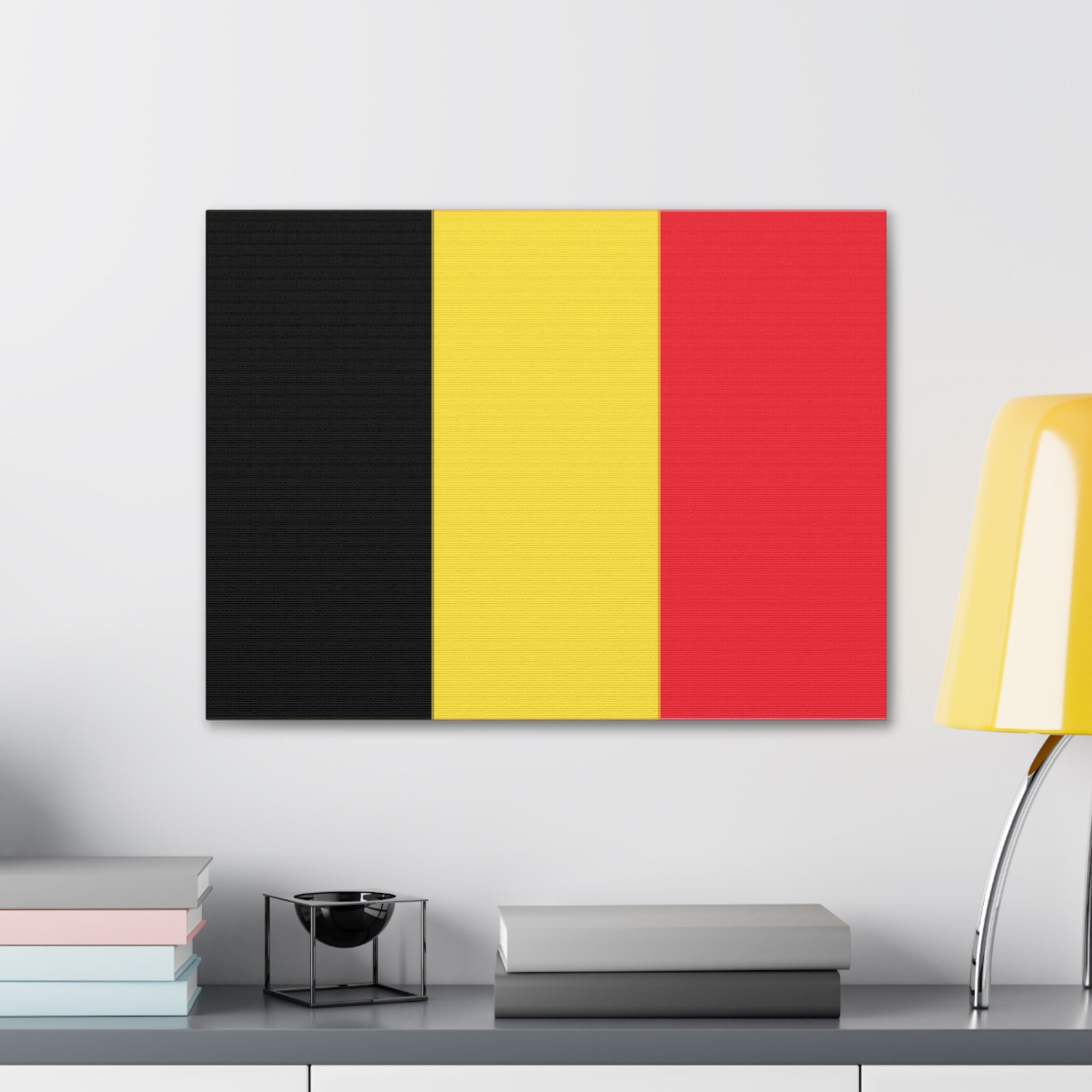 Belgium Country Flag Canvas Vibrant Wall Art Unframed Home Decor-Express Your Love Gifts