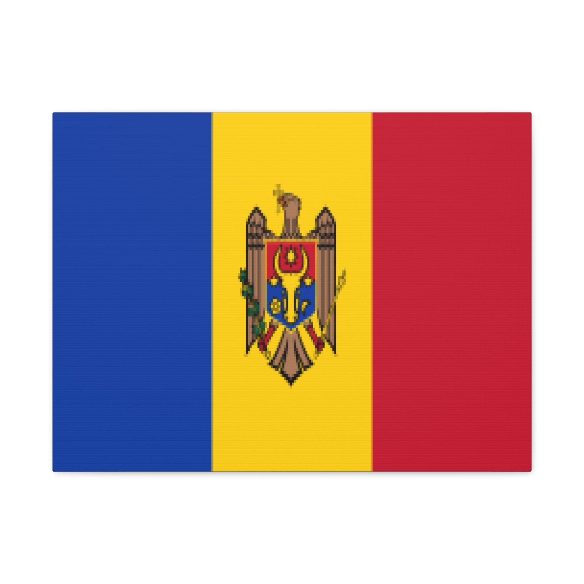 Moldova Country Flag Canvas Vibrant Wall Art Unframed Home Decor-Express Your Love Gifts