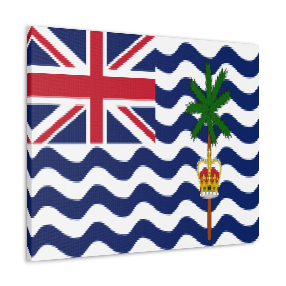 British Indian Ocean Territory Country Flag Canvas Vibrant Wall Art Unframed Home Decor-Express Your Love Gifts