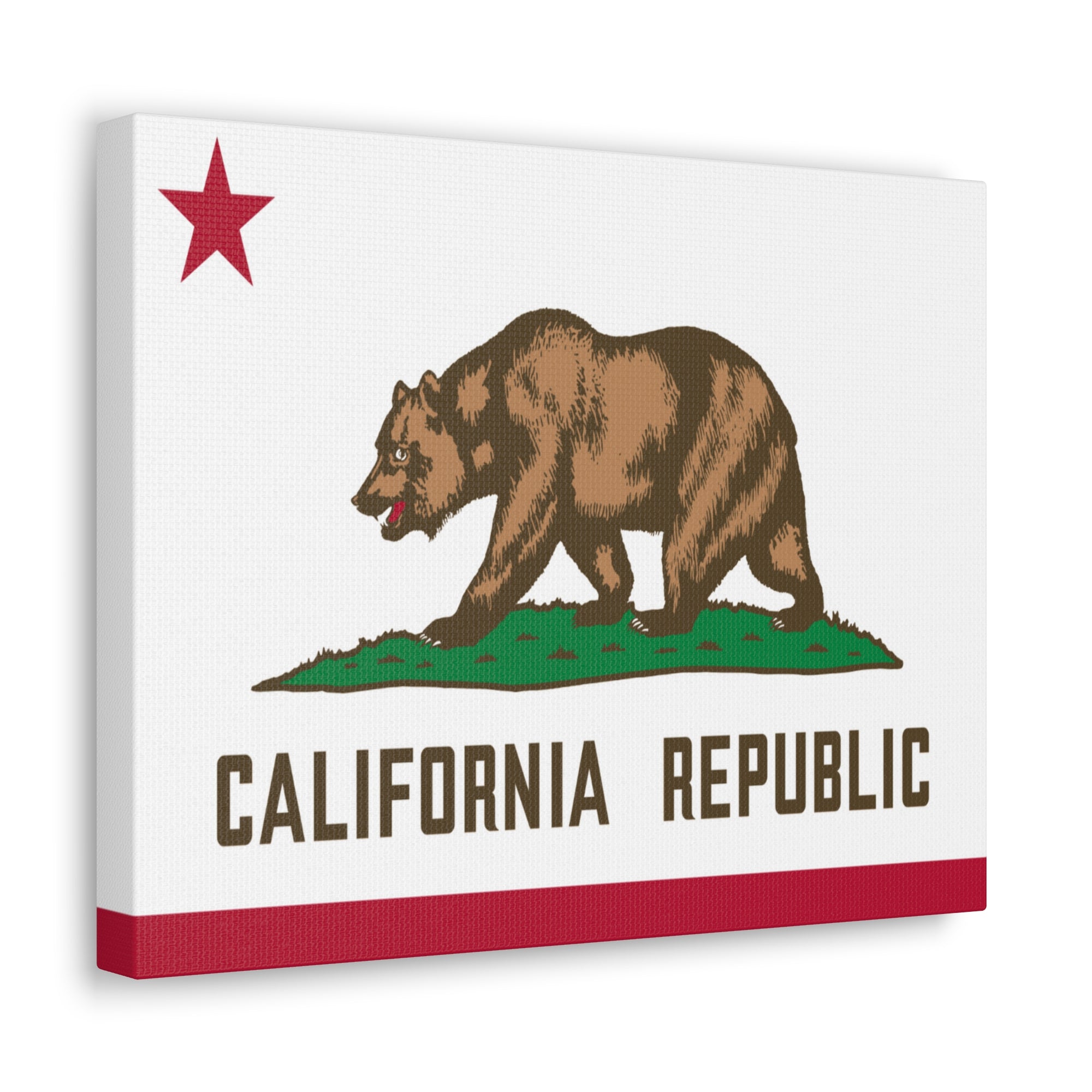 California State Flag Canvas Vibrant Wall Art Unframed Home Decor-Express Your Love Gifts