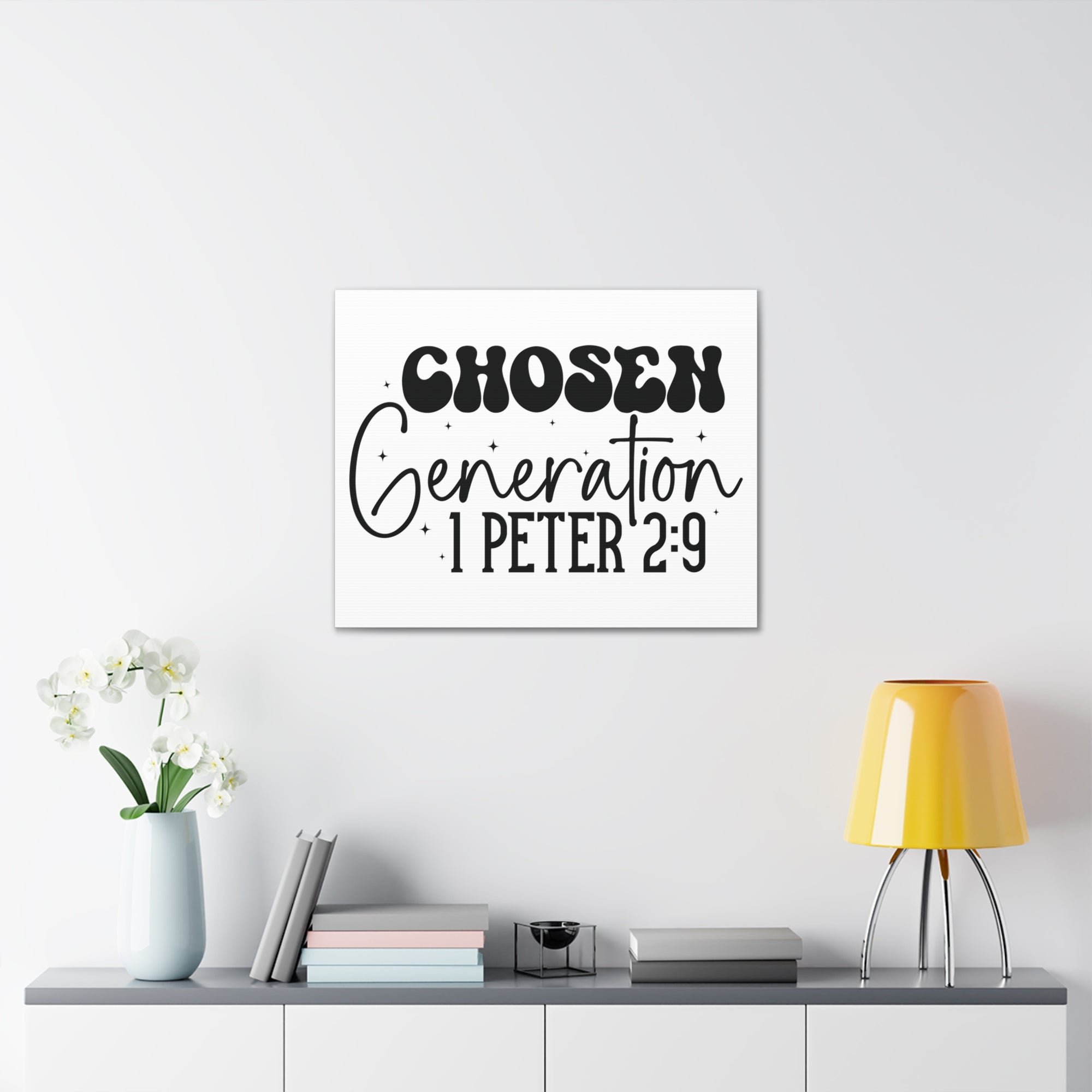 Scripture Walls 1 Peter 2:9 A Chosen Generation Bible Verse Canvas Christian Wall Art Ready to Hang Unframed-Express Your Love Gifts