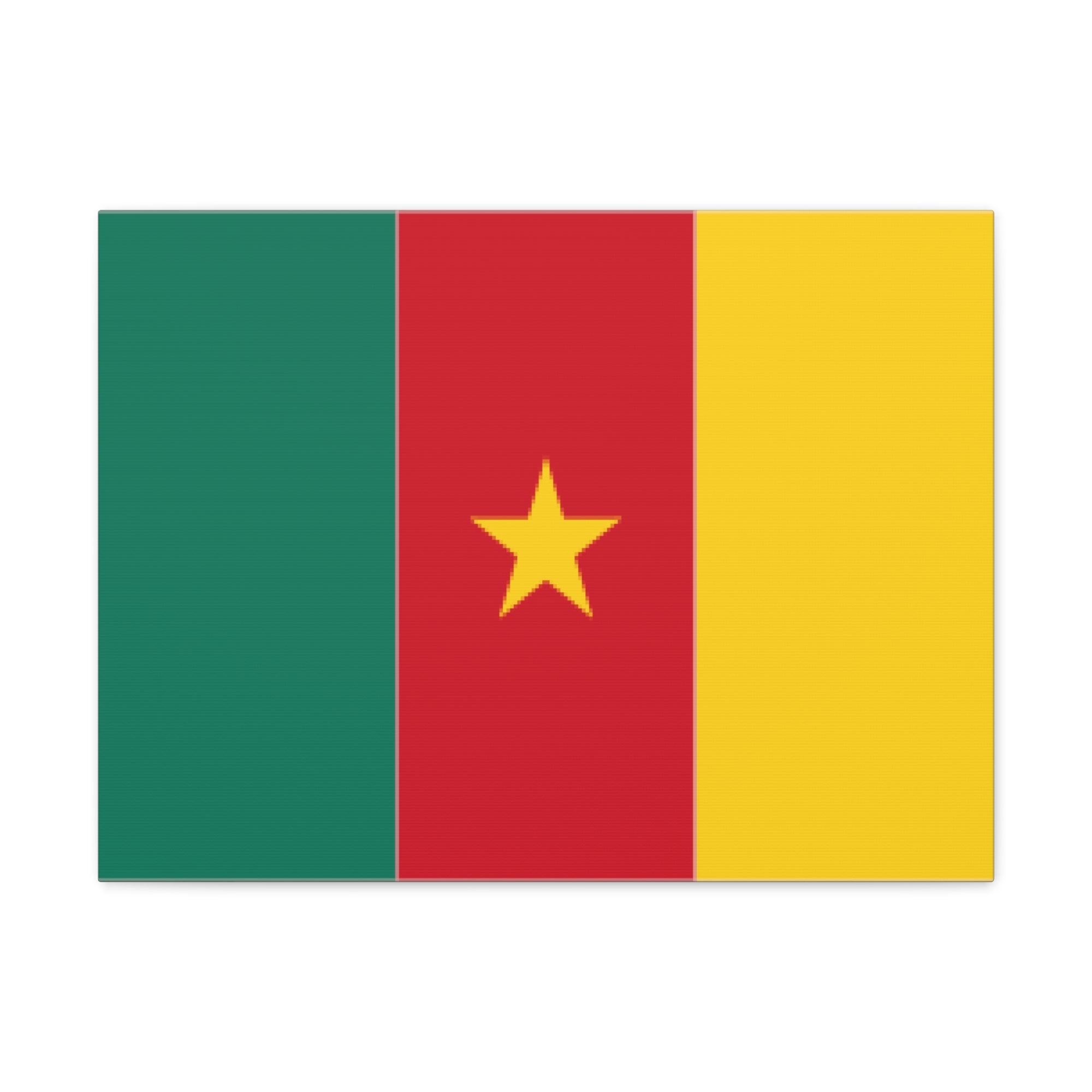 Cameroon Country Flag Canvas Vibrant Wall Art Unframed Home Decor-Express Your Love Gifts