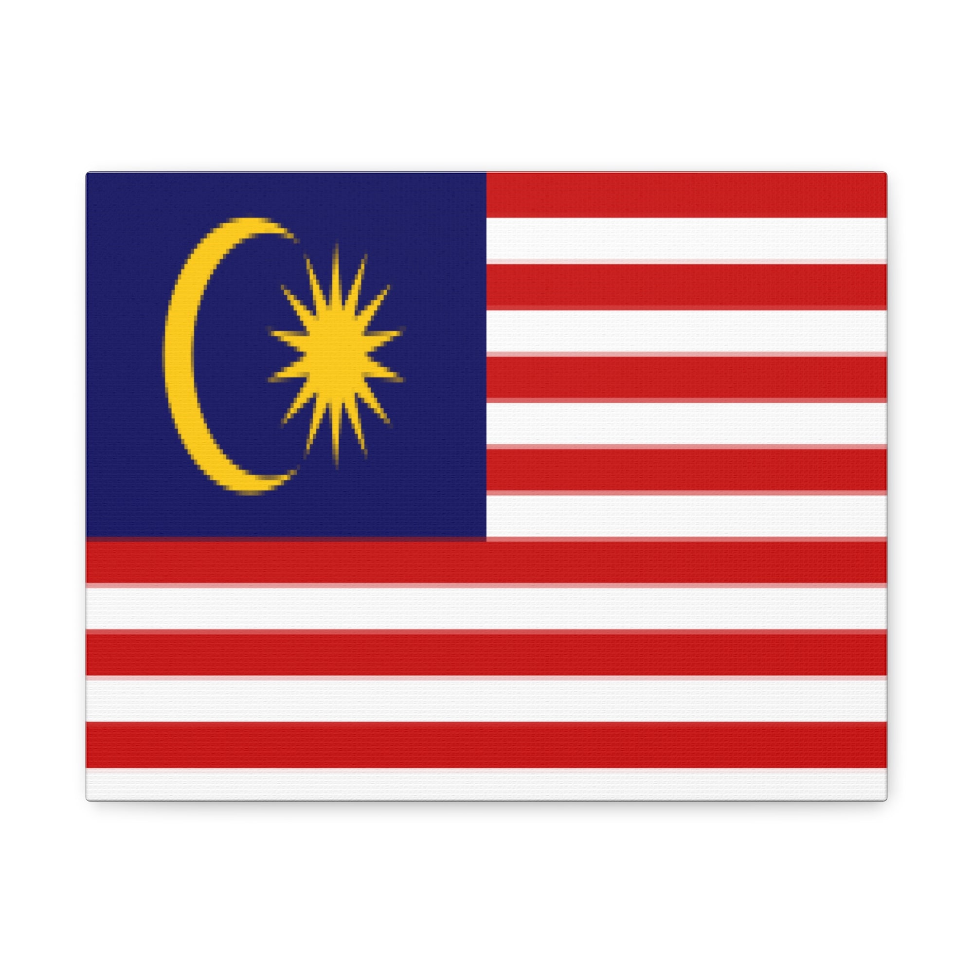 Malaysia Country Flag Canvas Vibrant Wall Art Unframed Home Decor-Express Your Love Gifts