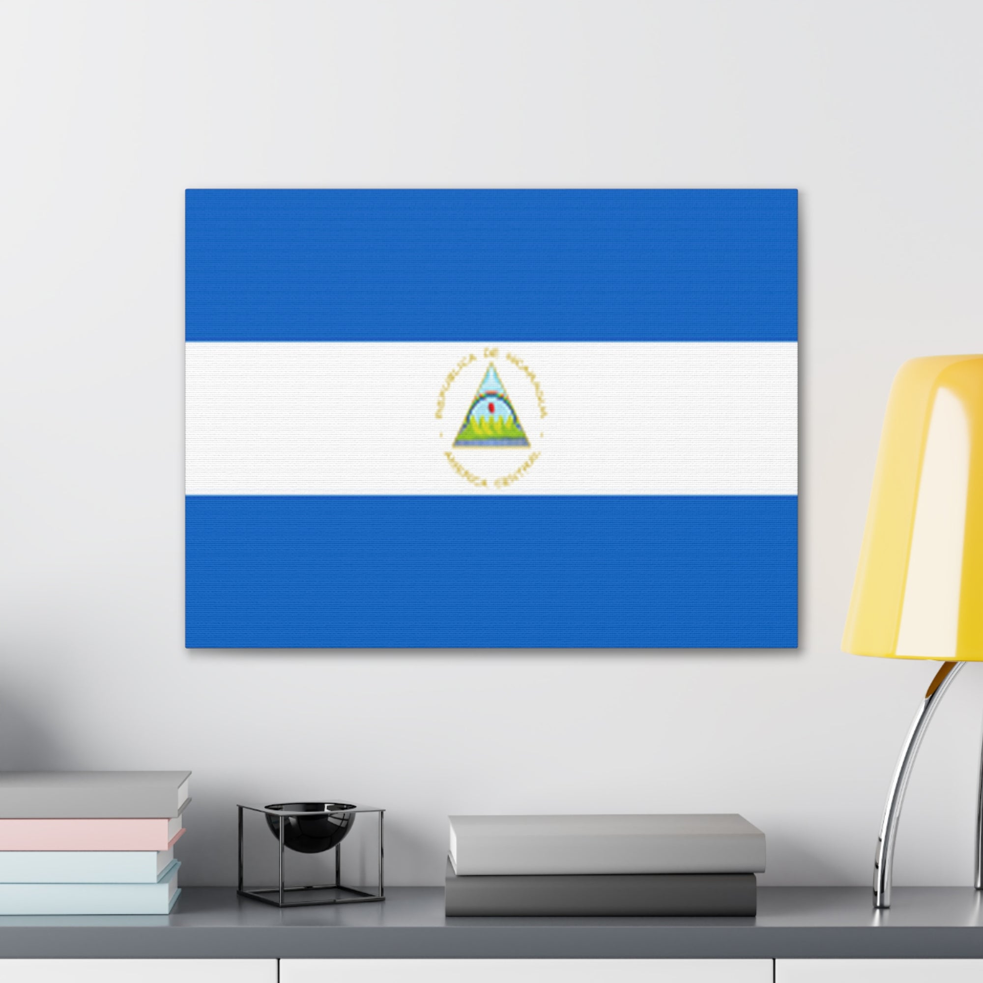 Nicaragua Country Flag Canvas Vibrant Wall Art Unframed Home Decor-Express Your Love Gifts