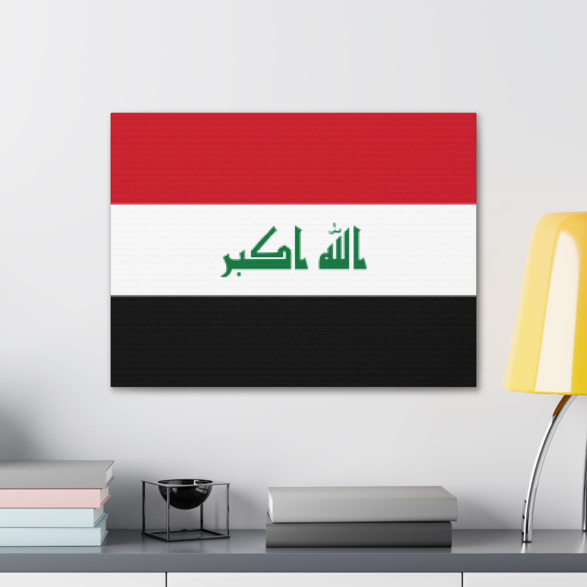 Iraq Country Flag Canvas Vibrant Wall Art Unframed Home Decor-Express Your Love Gifts