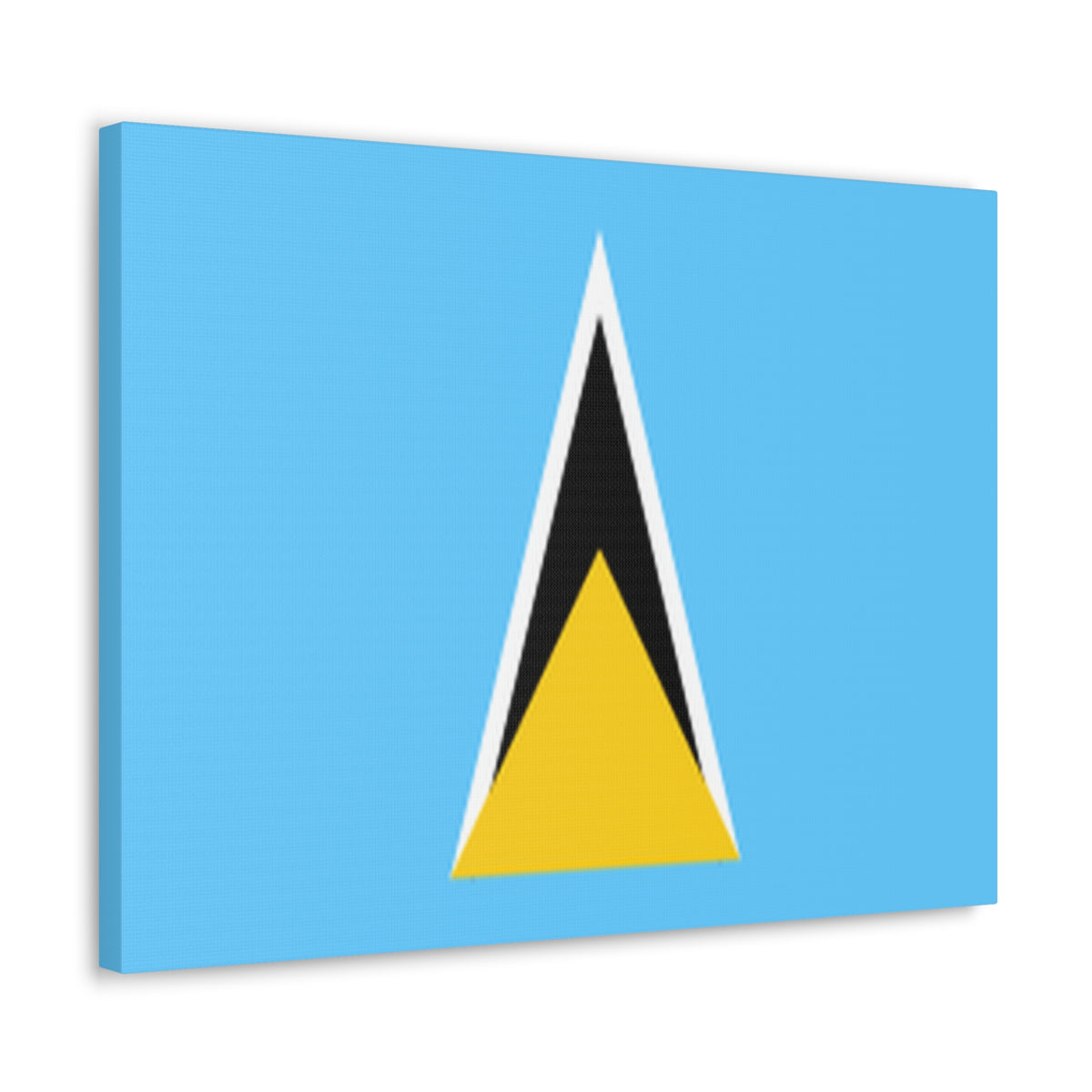 Saint Lucia Country Flag Canvas Vibrant Wall Art Unframed Home Decor-Express Your Love Gifts