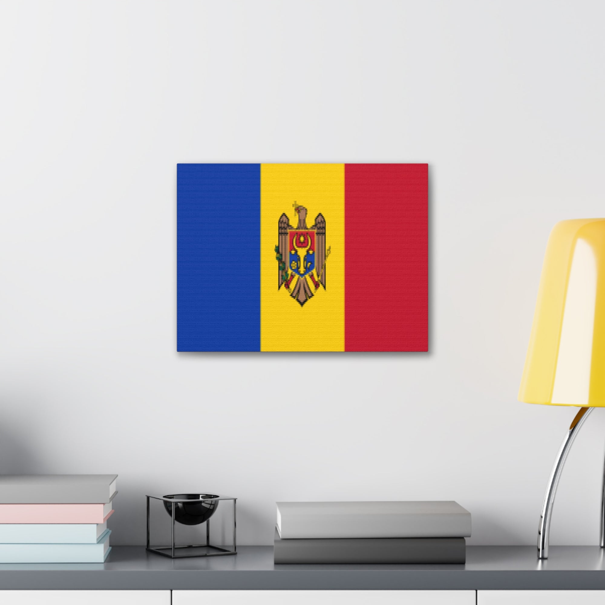 Moldova Country Flag Canvas Vibrant Wall Art Unframed Home Decor-Express Your Love Gifts