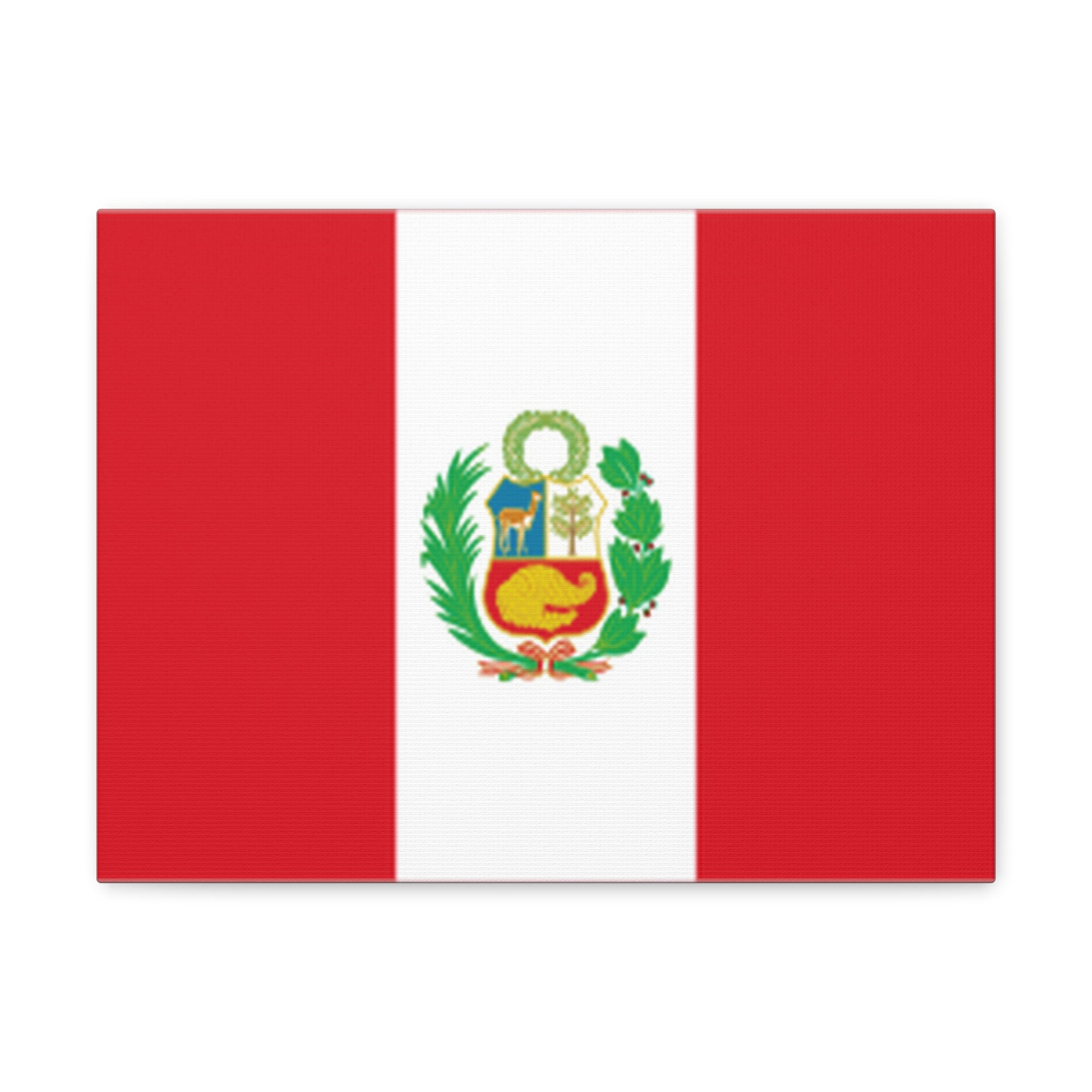 Peru Country Flag Canvas Vibrant Wall Art Unframed Home Decor-Express Your Love Gifts