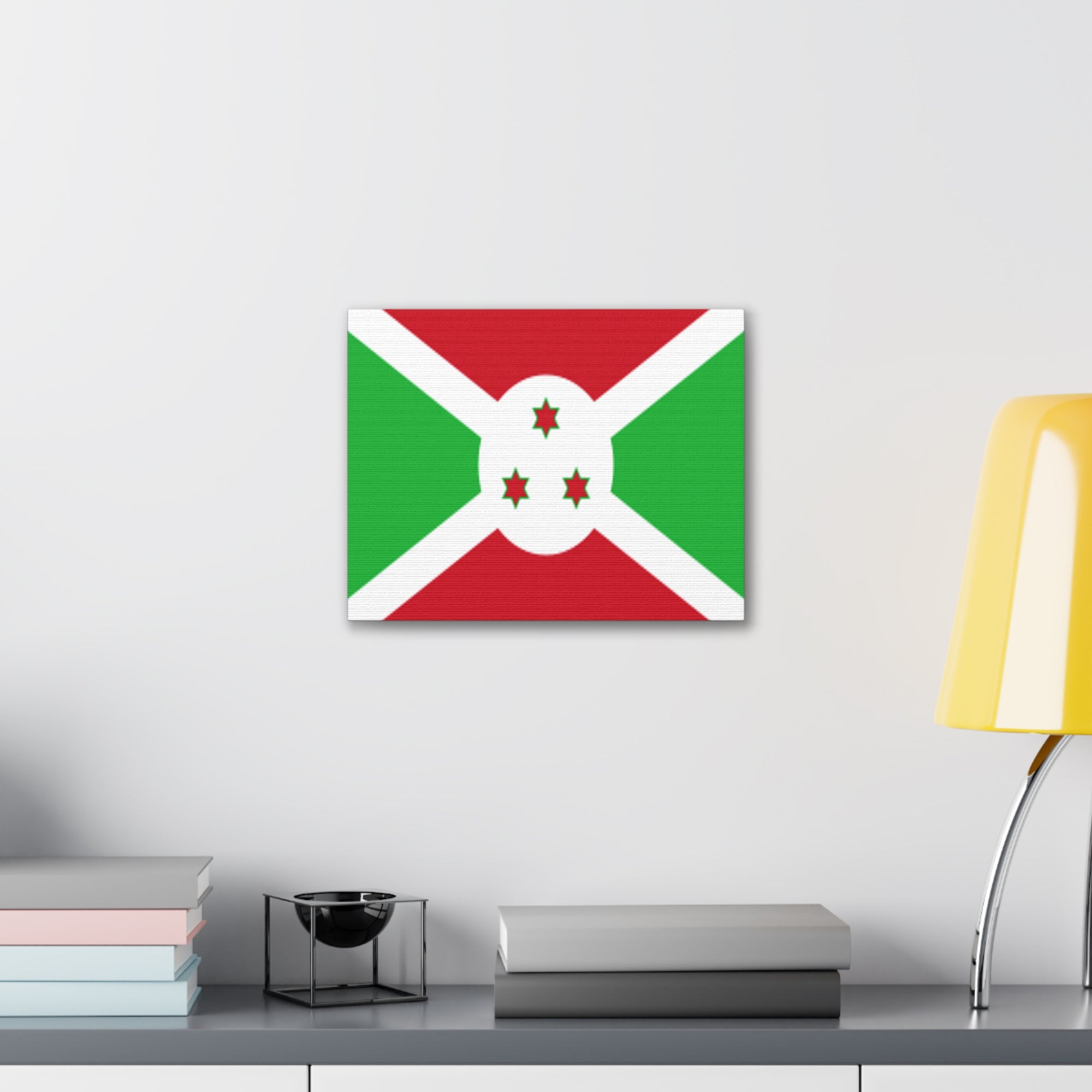 Burundi Country Flag Canvas Vibrant Wall Art Unframed Home Decor-Express Your Love Gifts