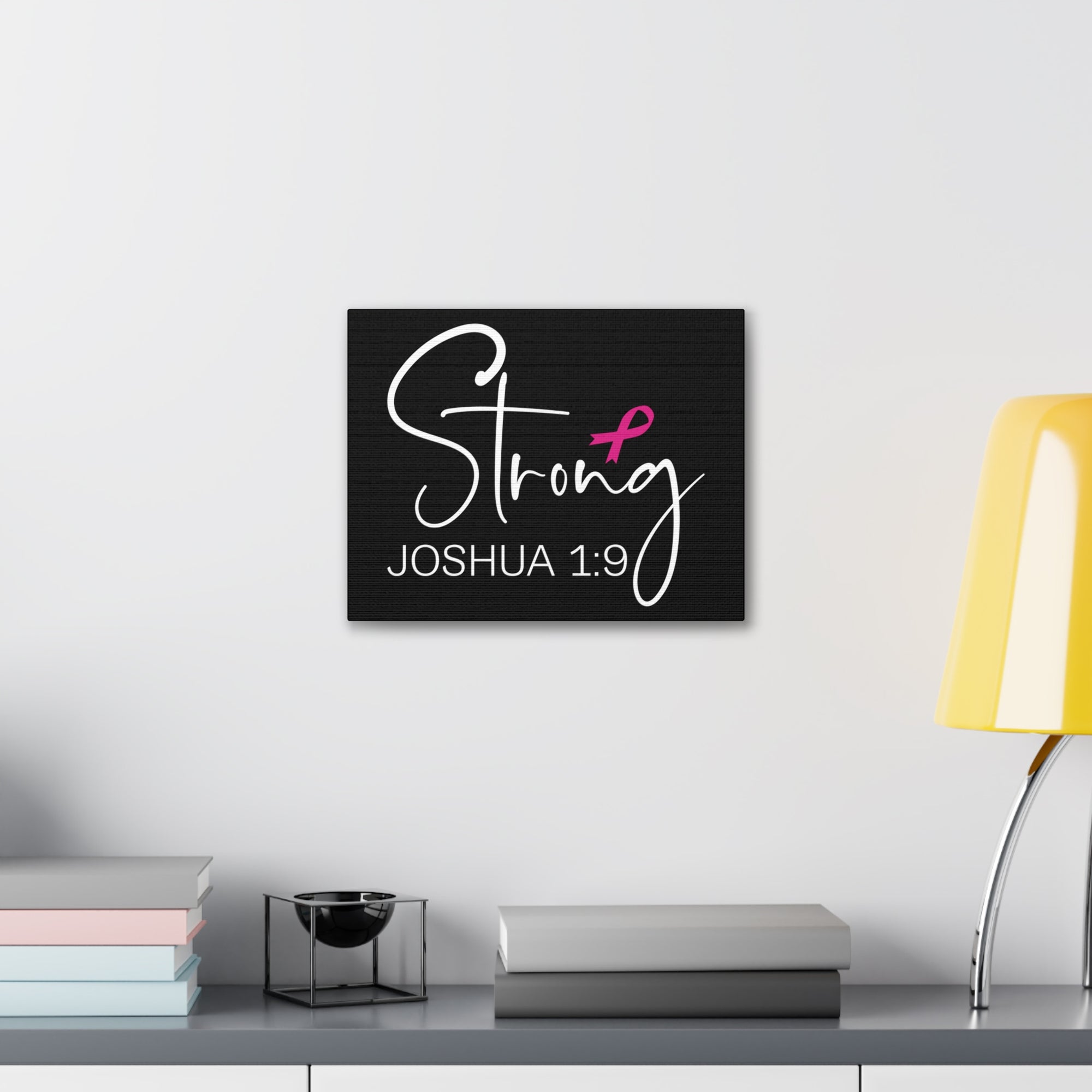 Scripture Walls Joshua 1:9 Strong Bible Verse Canvas Christian Wall Art Ready to Hang Unframed-Express Your Love Gifts