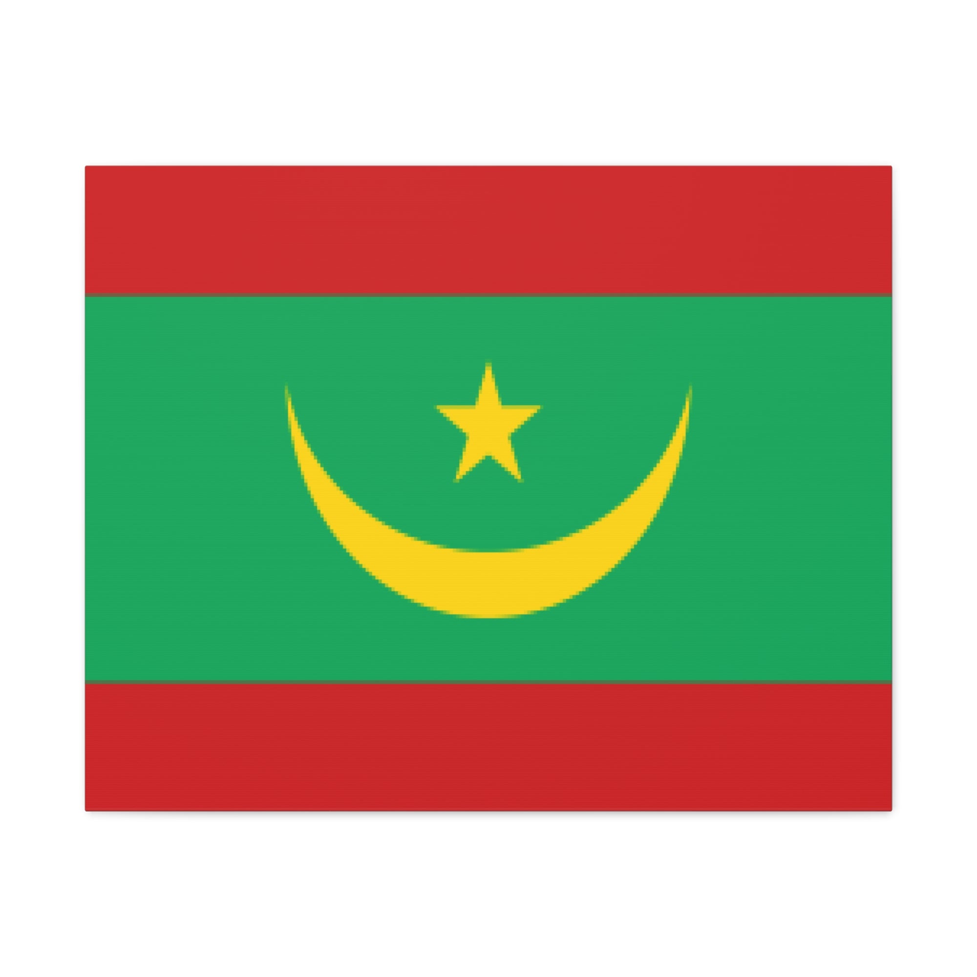 Mauritania Country Flag Canvas Vibrant Wall Art Unframed Home Decor-Express Your Love Gifts