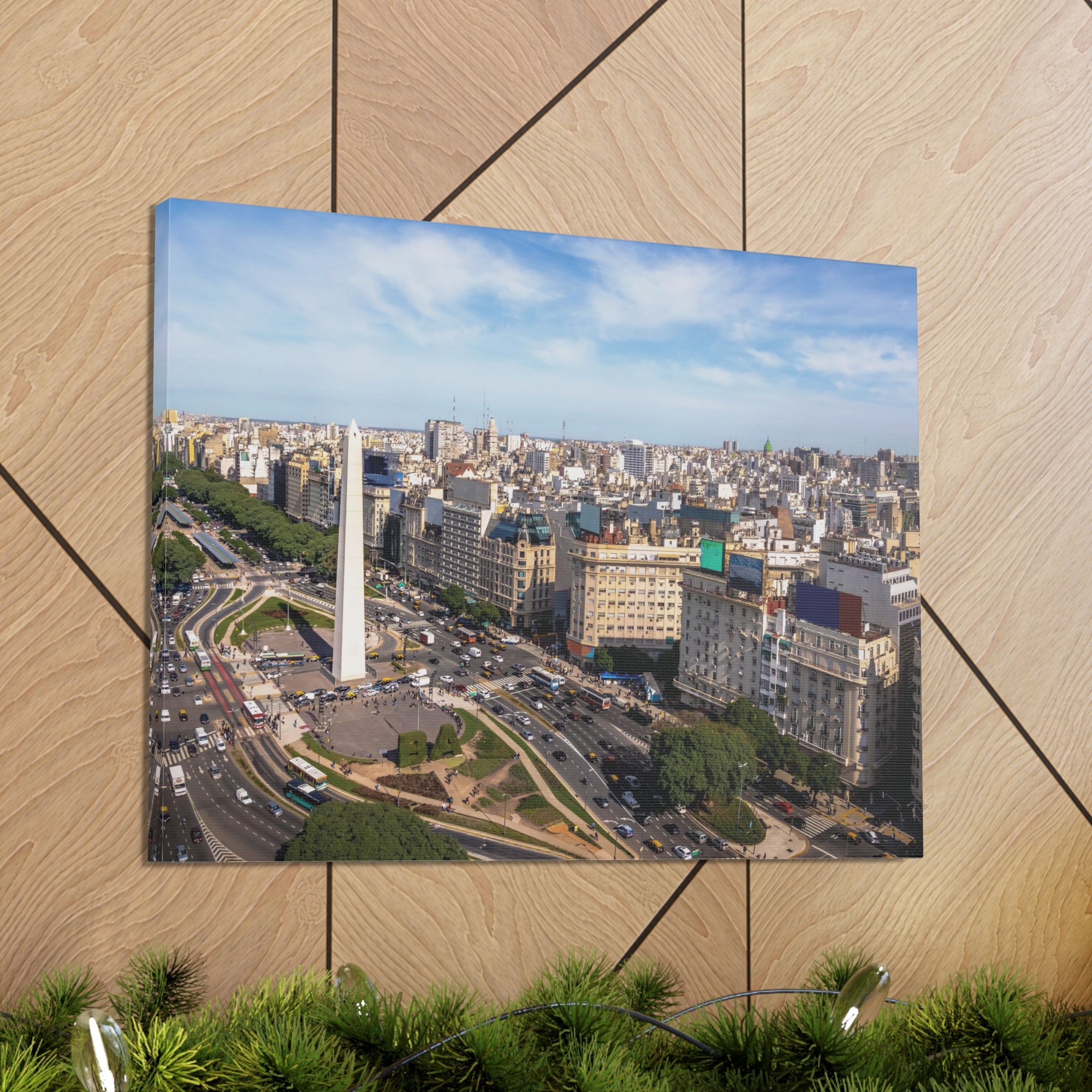 Buenos Aires Daytime Skyline Canvas Artwork High-Quality Breathtaking Stunning Cityscape for Home Decor Ready to Hang-Express Your Love Gifts