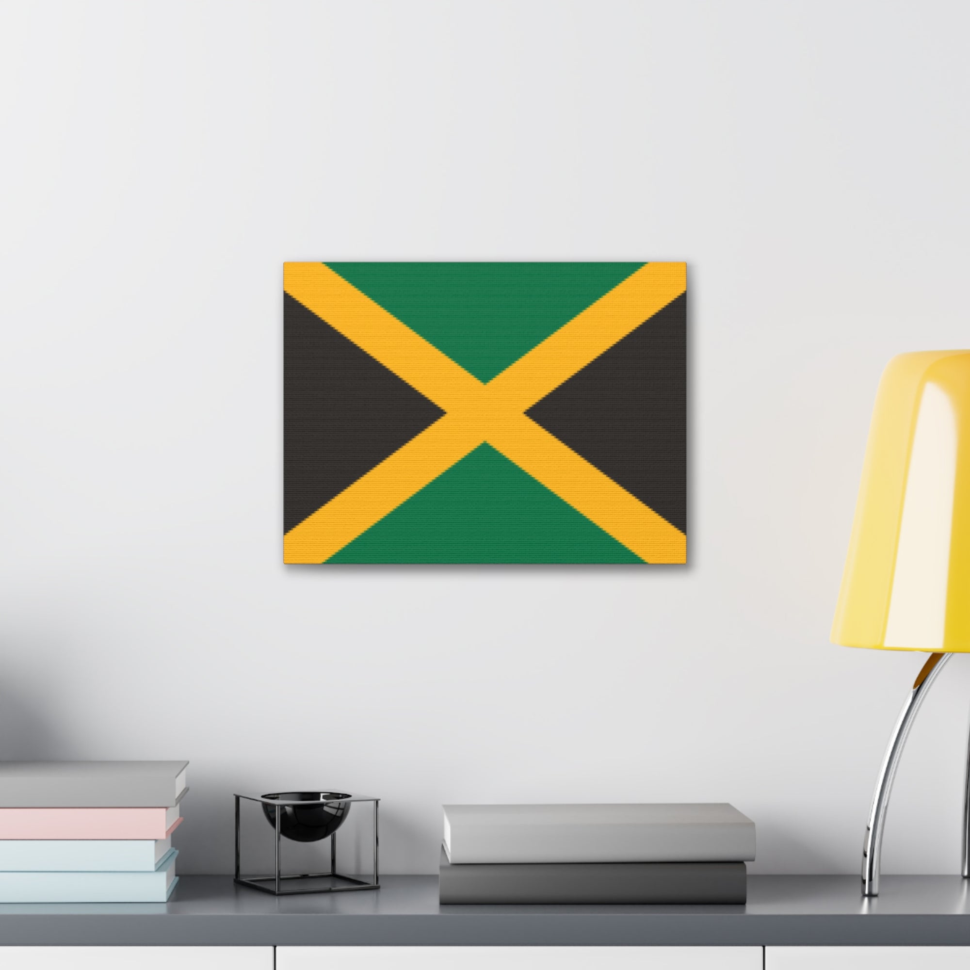 Jamaica Country Flag Canvas Vibrant Wall Art Unframed Home Decor-Express Your Love Gifts