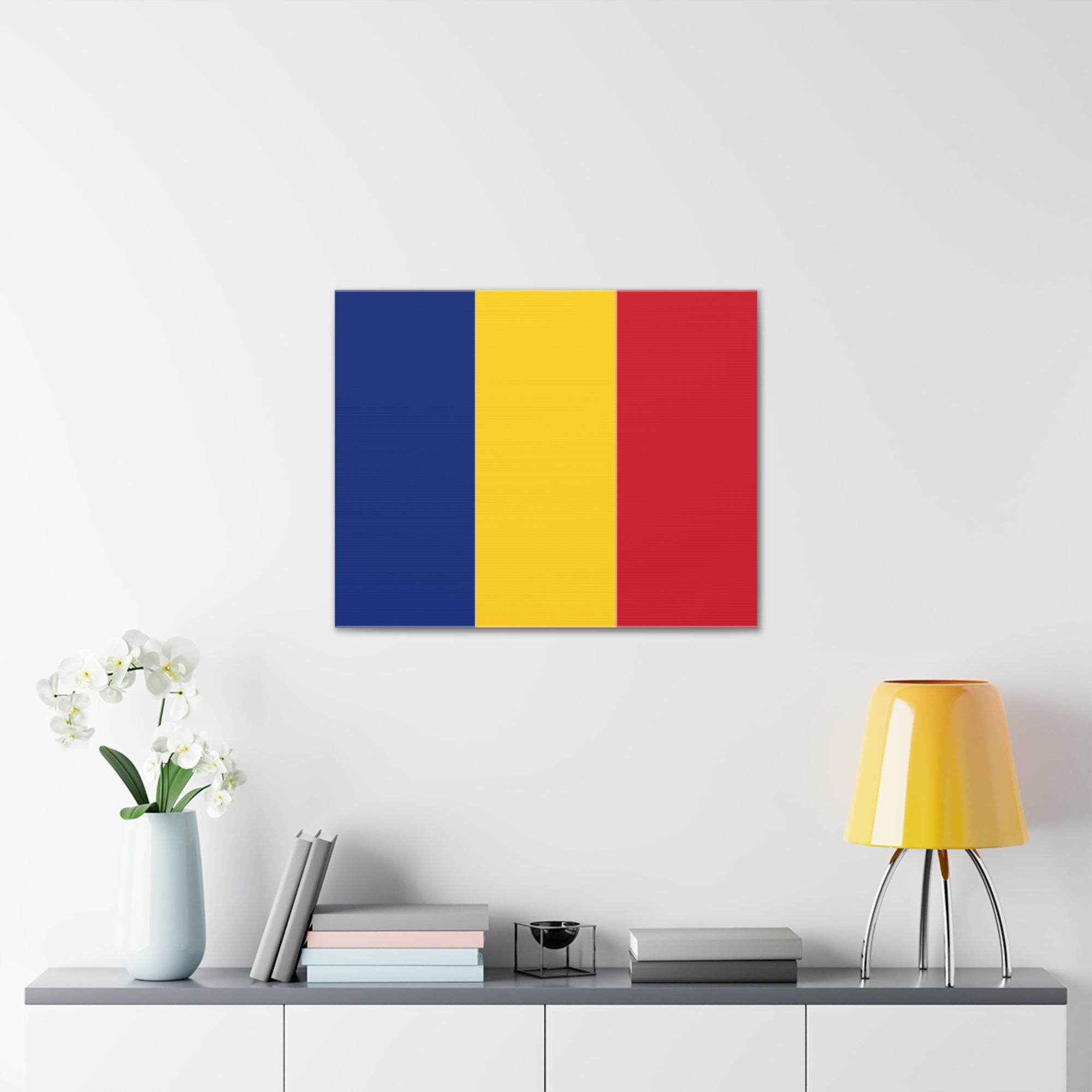 Romania Country Flag Canvas Vibrant Wall Art Unframed Home Decor-Express Your Love Gifts